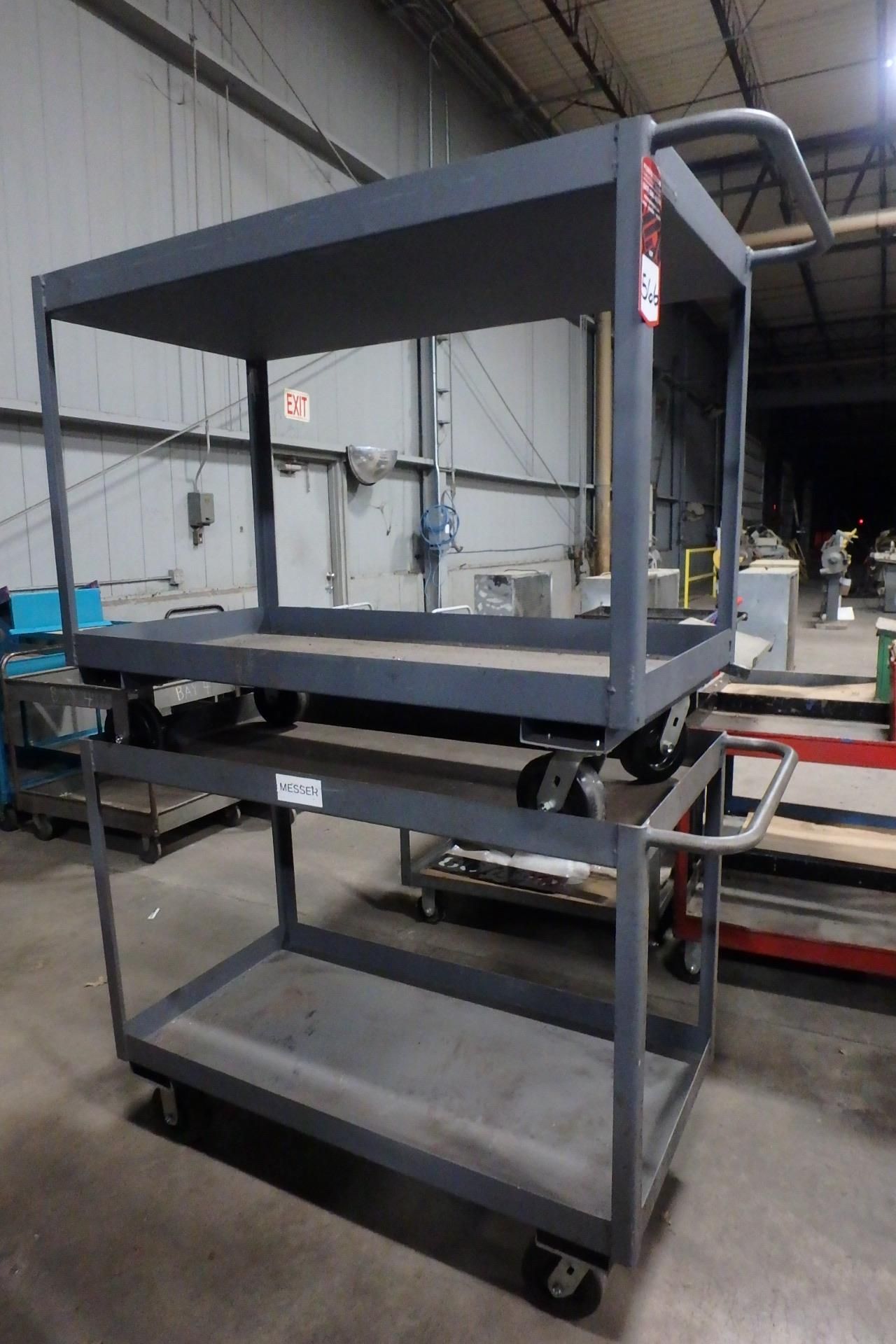 (2) JAMCO Metal Material Handling Carts