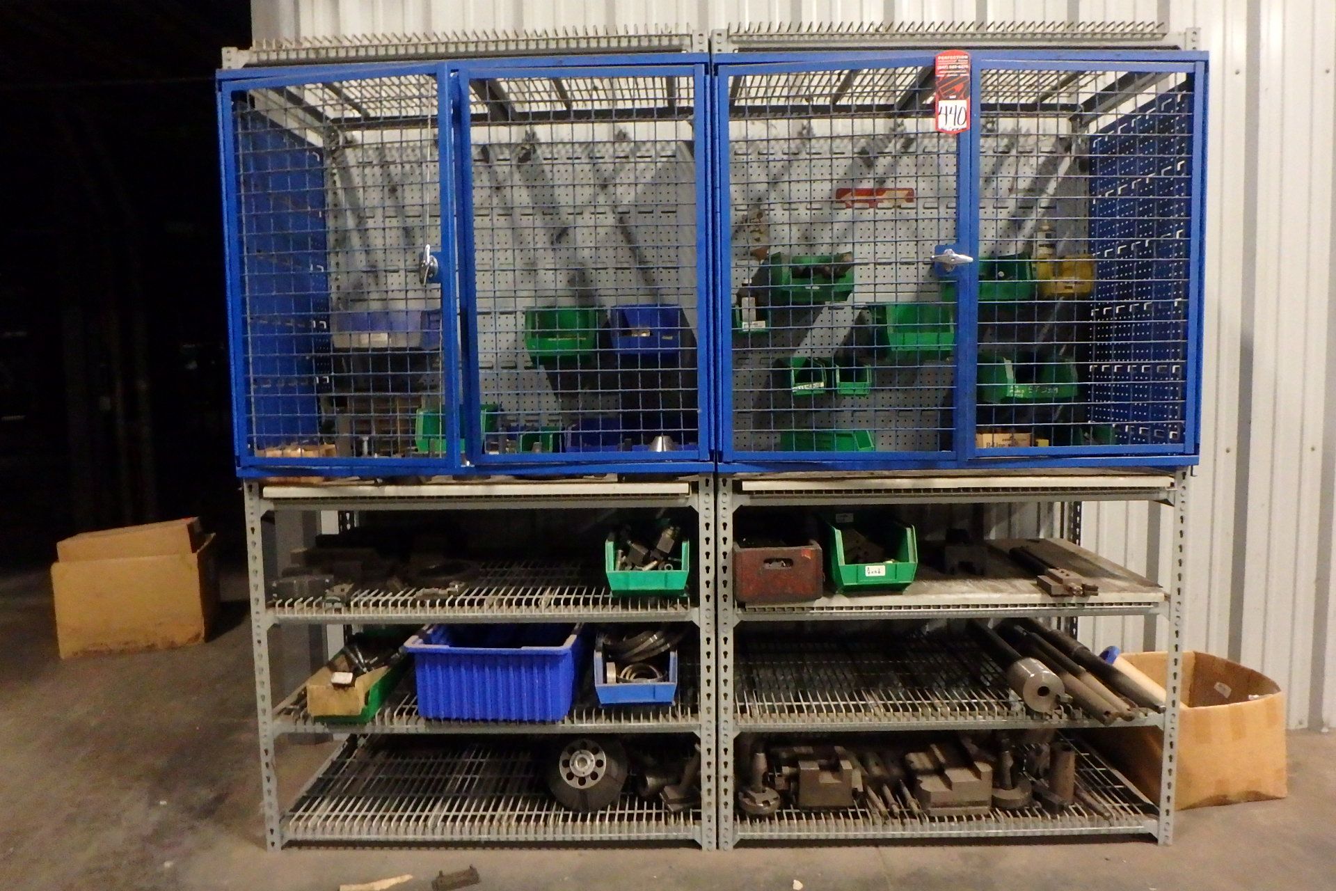 Lot Comprising (4) Sections of 84" H x 26" D x 48-1/2" W Assorted Shelving Units, (Contents Not