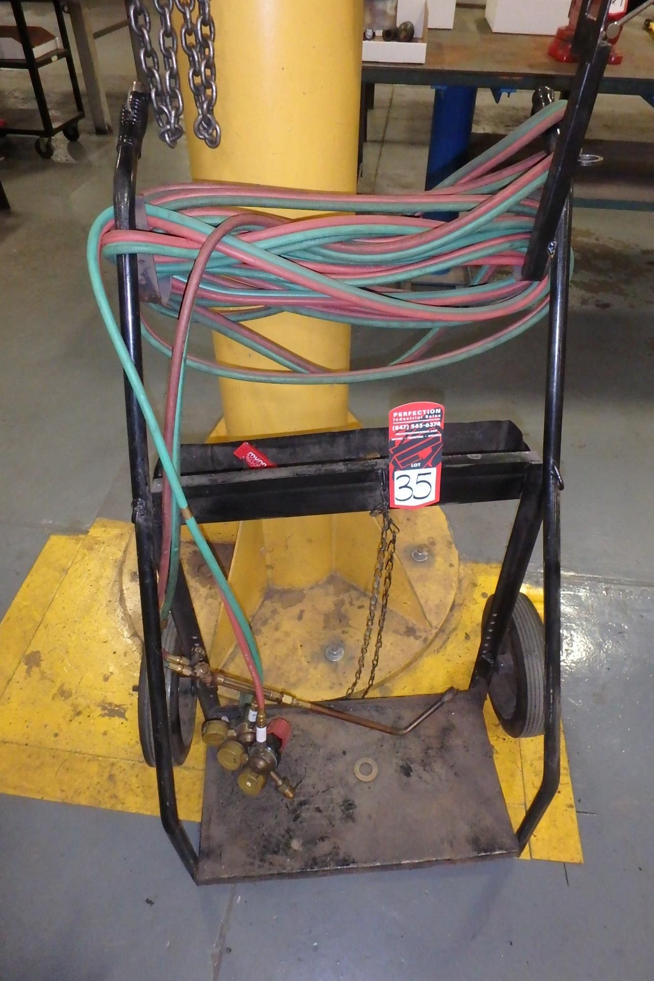 Oxygen & Acetylene Cart, w/ Gauges