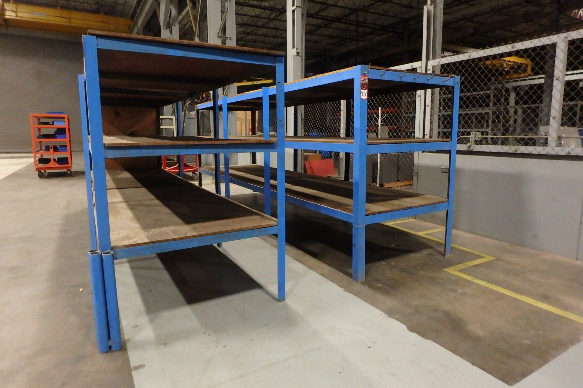 (2) 72" x 49" x 195" Heavy Duty Shelves, w/ Plywood Decking - Image 2 of 2