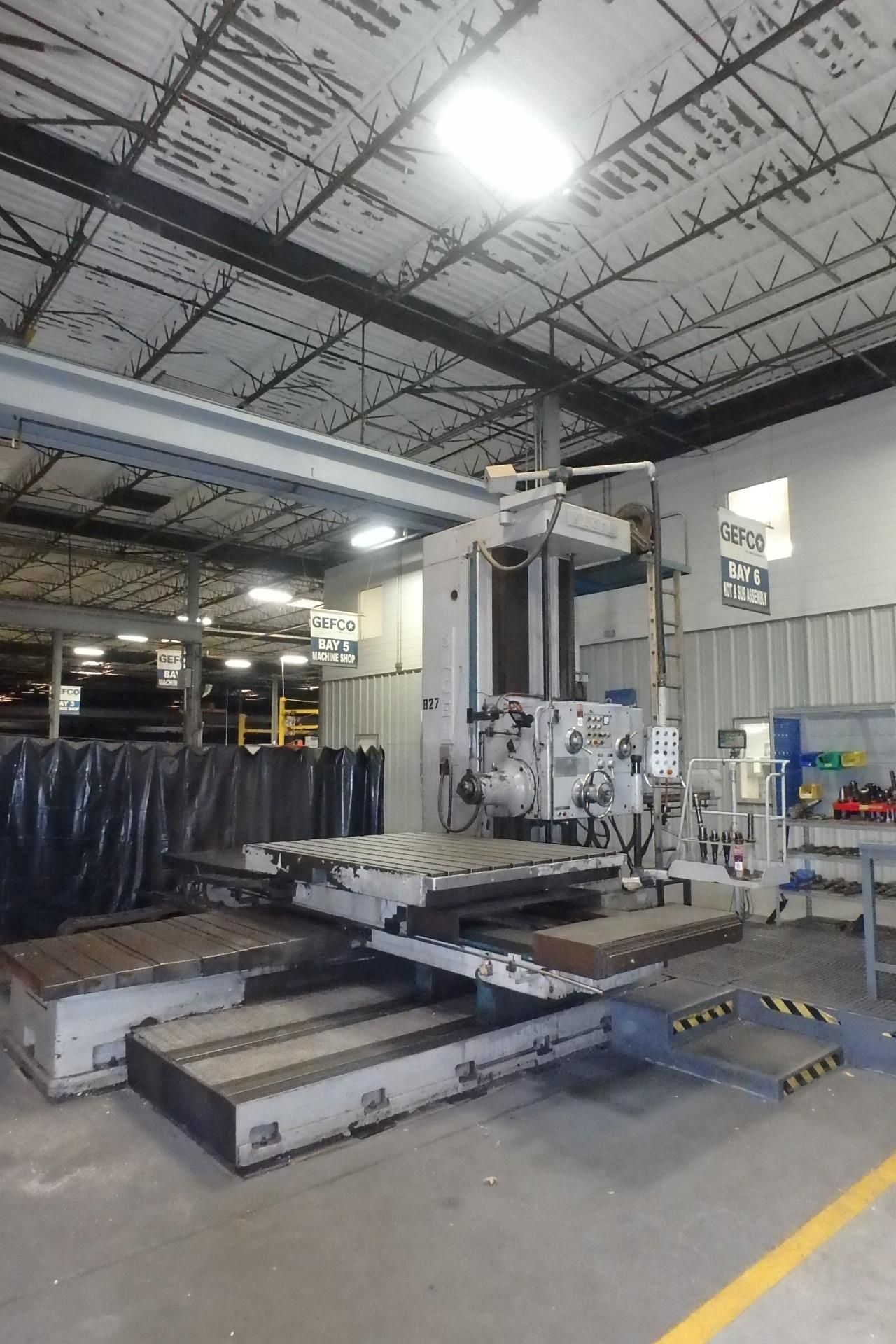 5" SACEM MST 130 Horizontal Table Type Boring Mill, s/n 1141, w/ 78.75" x 63" Built-In Rotary Table,