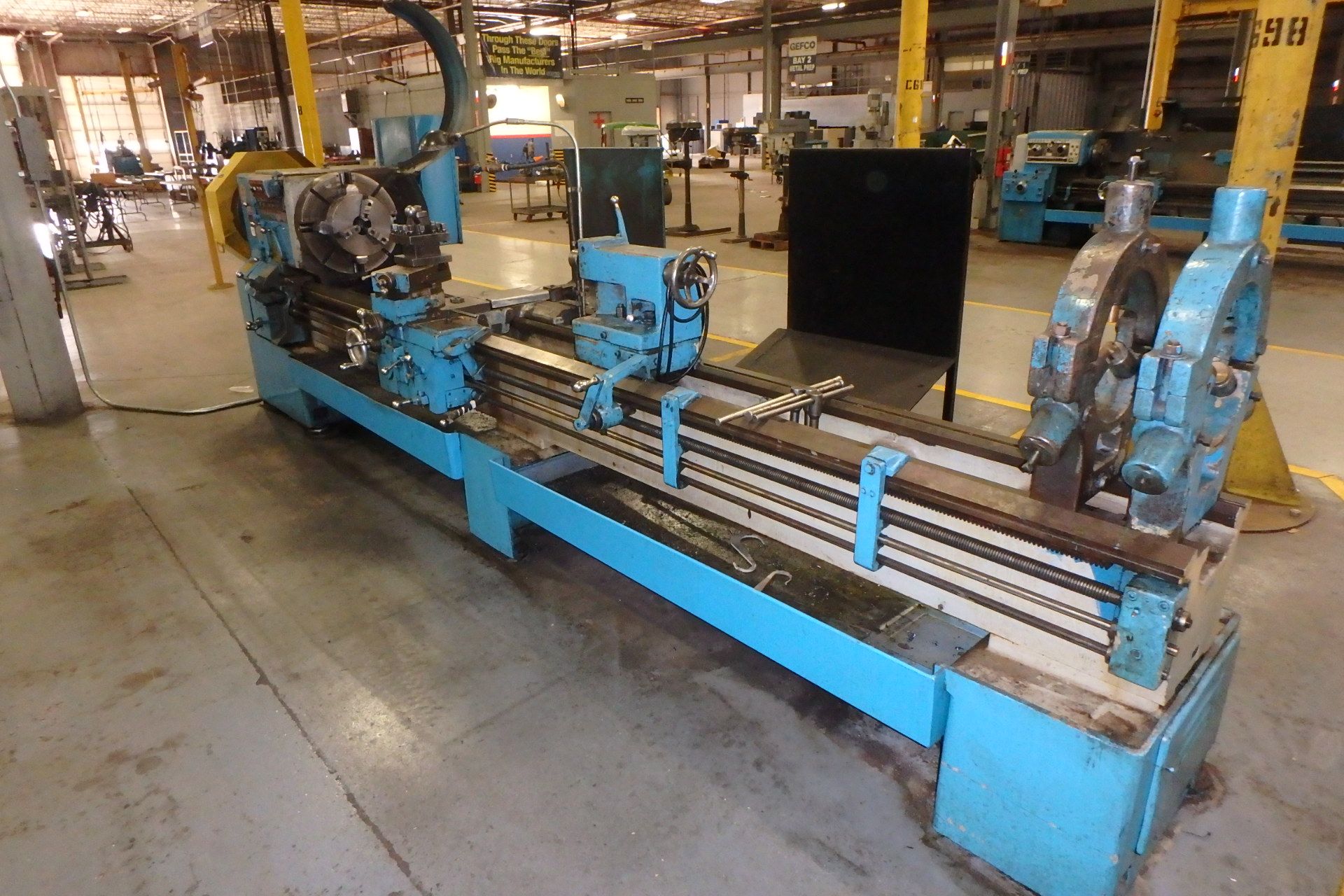 LEBLOND REGAL 24" x 120" Hollow Spindle Lathe, s/n 6HS458, w/ 9" Spindle Hole, 21" Front & Rear - Image 2 of 4