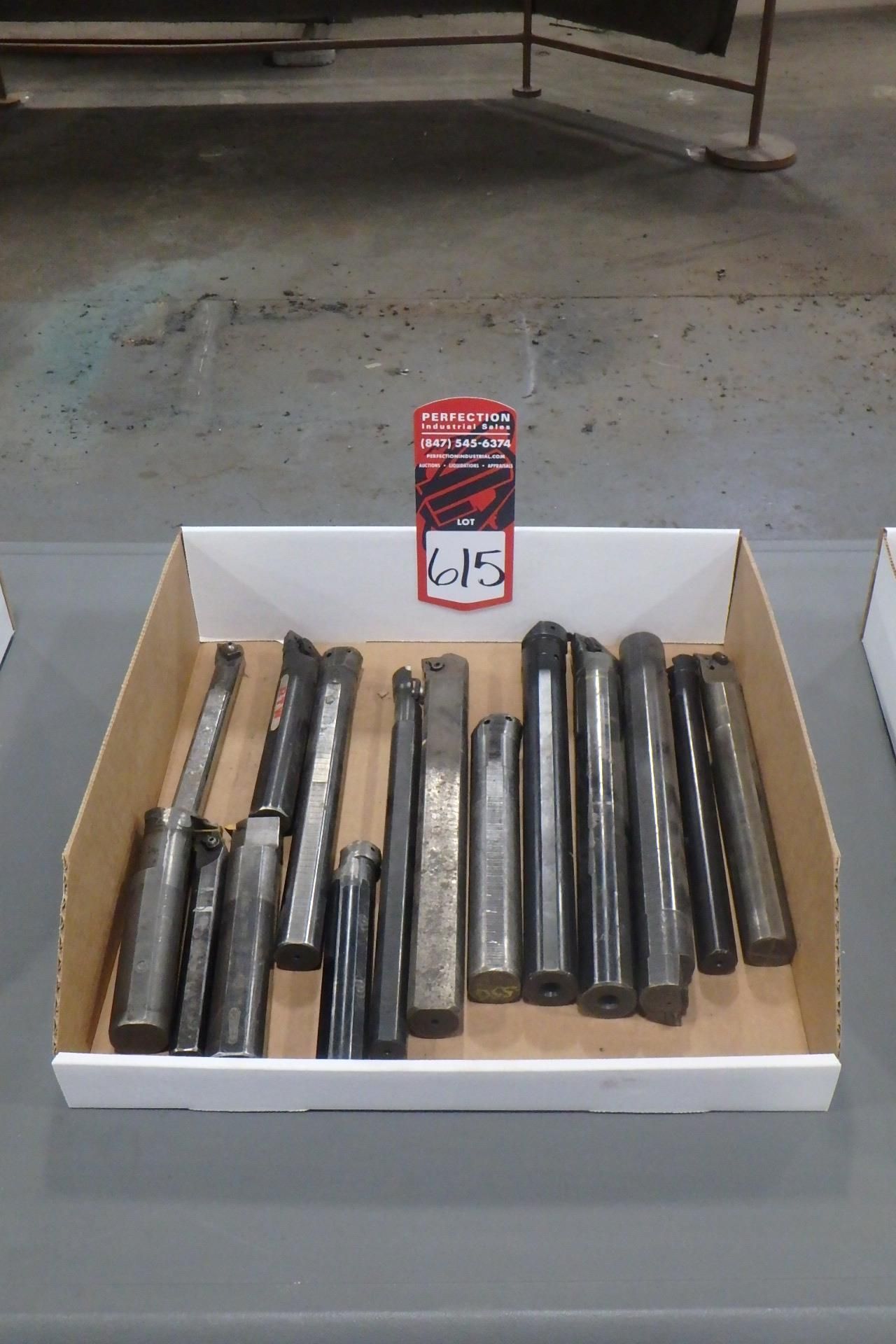 Lot Comprising Box of Turning Tools