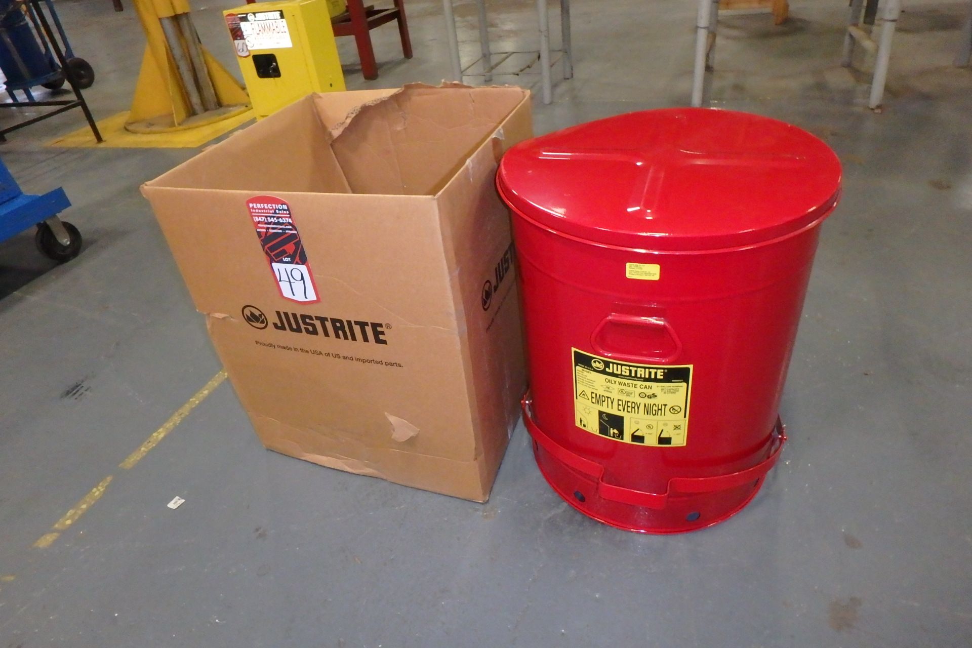 JUSTRITE 09700 Oily Waste Can, (New in Box)