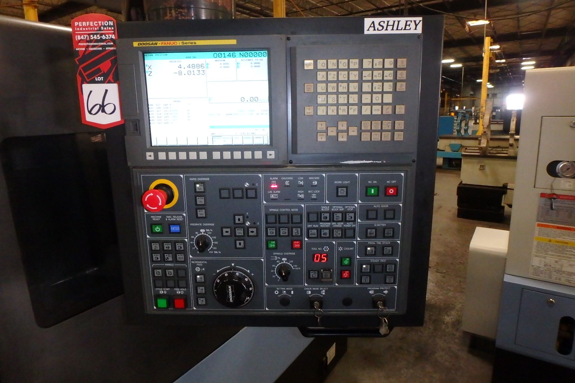 DOOSAN PUMA 300LC CNC Turning Center, s/n ML0065-003873, w/ DOOSAN-FANUC i Series Control, 15.7" - Image 6 of 7