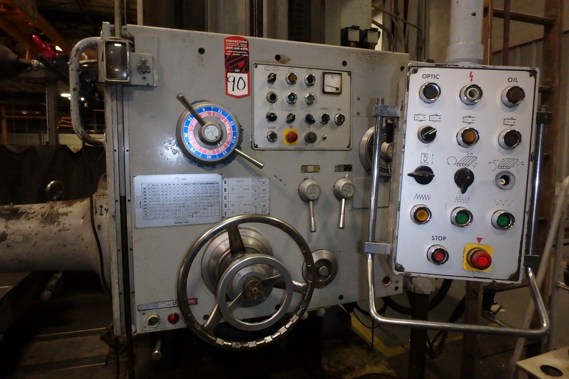 5" SACEM MST 130 Horizontal Table Type Boring Mill, s/n 1141, w/ 78.75" x 63" Built-In Rotary Table, - Image 2 of 8