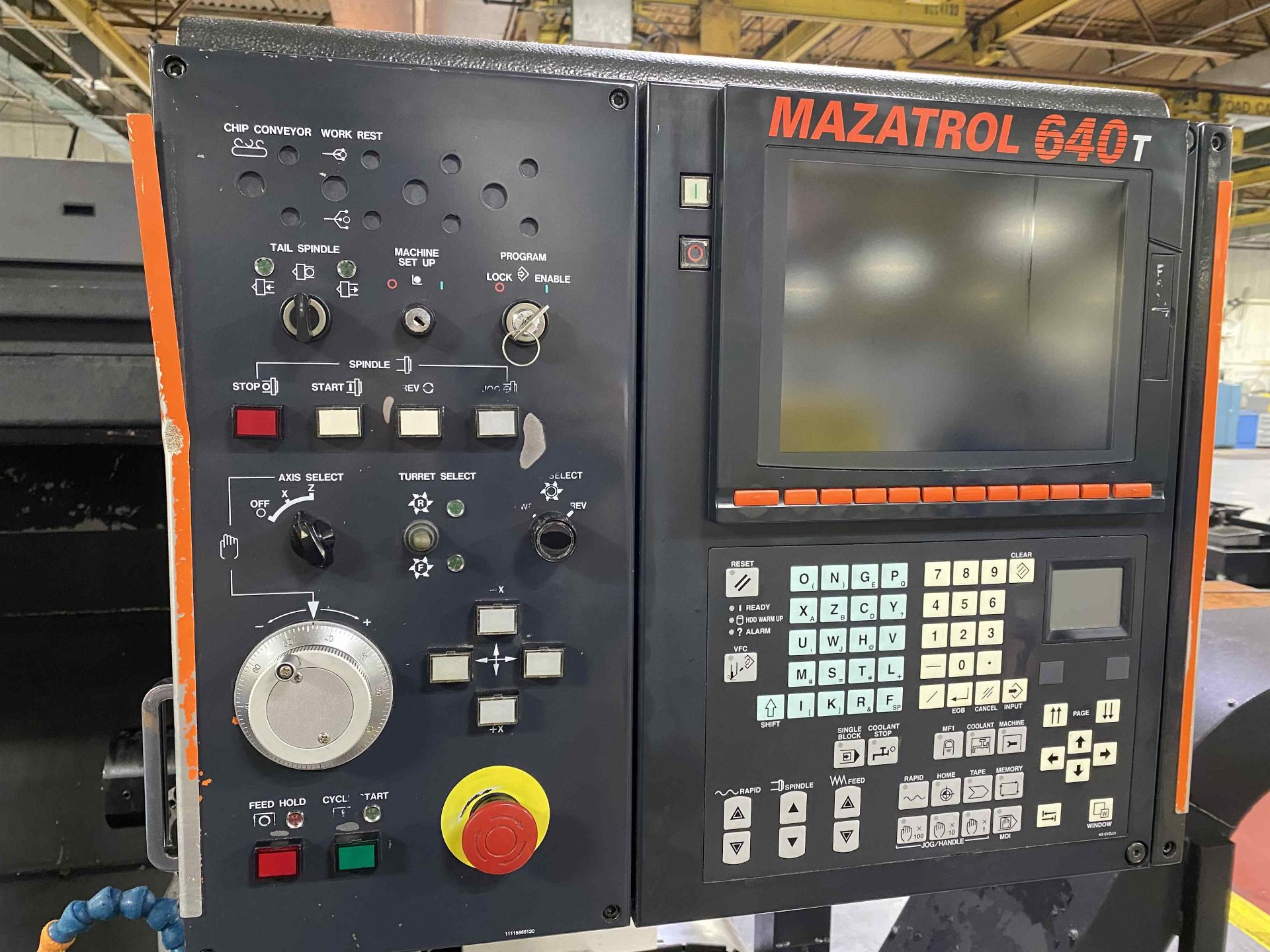 2007 MAZAK PMN-U CNC Lathe, s/n 196067, w/ MAZATROL 640T Control (NO TOOLING INCLUDED) - Image 7 of 8