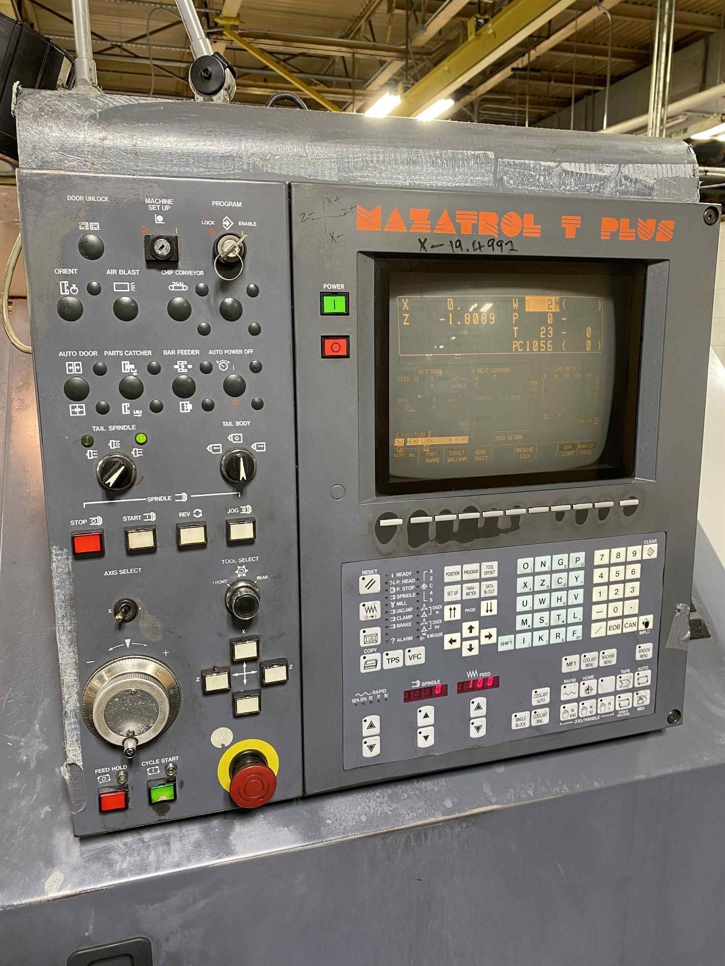 MAZAK QT40 Turning Center, s/n 148123040, w/ MAZATROL T PLUS Control (NO TOOLING INCLUDED) - Image 7 of 8