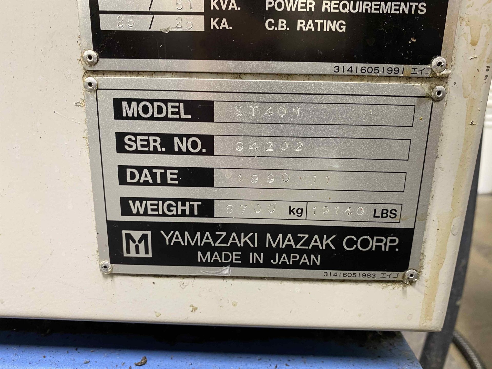 MAZAK ST40N Turning Center, s/n 94202, w/ MAZATROL T32-2 Control (NO TOOLING INCLUDED) - Image 10 of 10