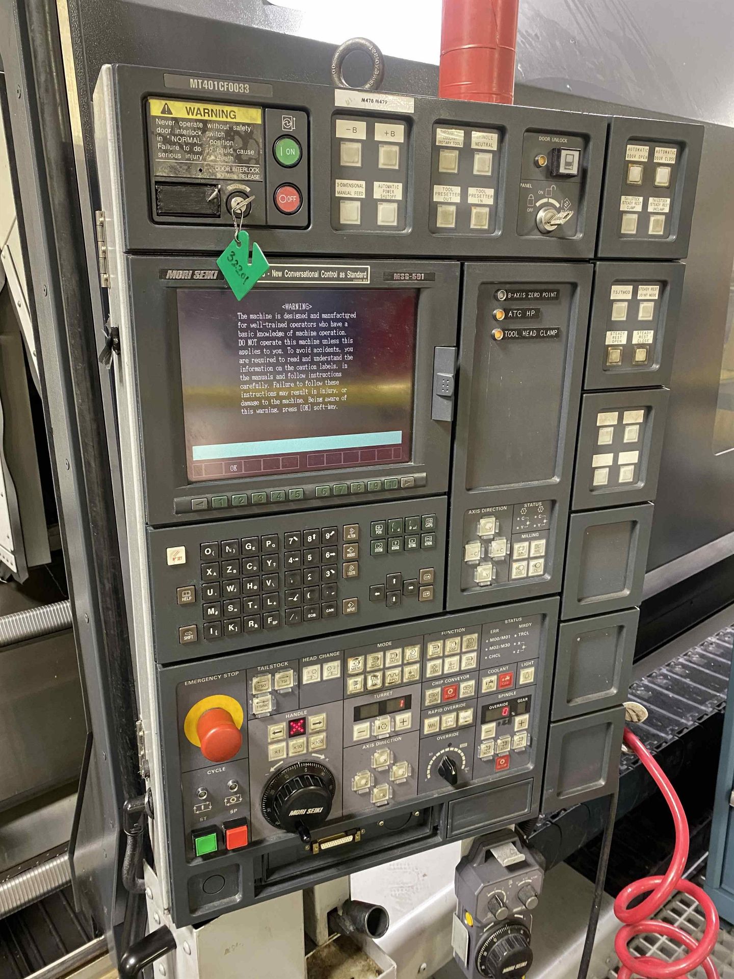 2003 MORI SEIKI MT4000B/4000 Turning/Milling Center, s/n MT401CF0033, w/ MSG-501 Control (NO TOOLING - Image 10 of 13