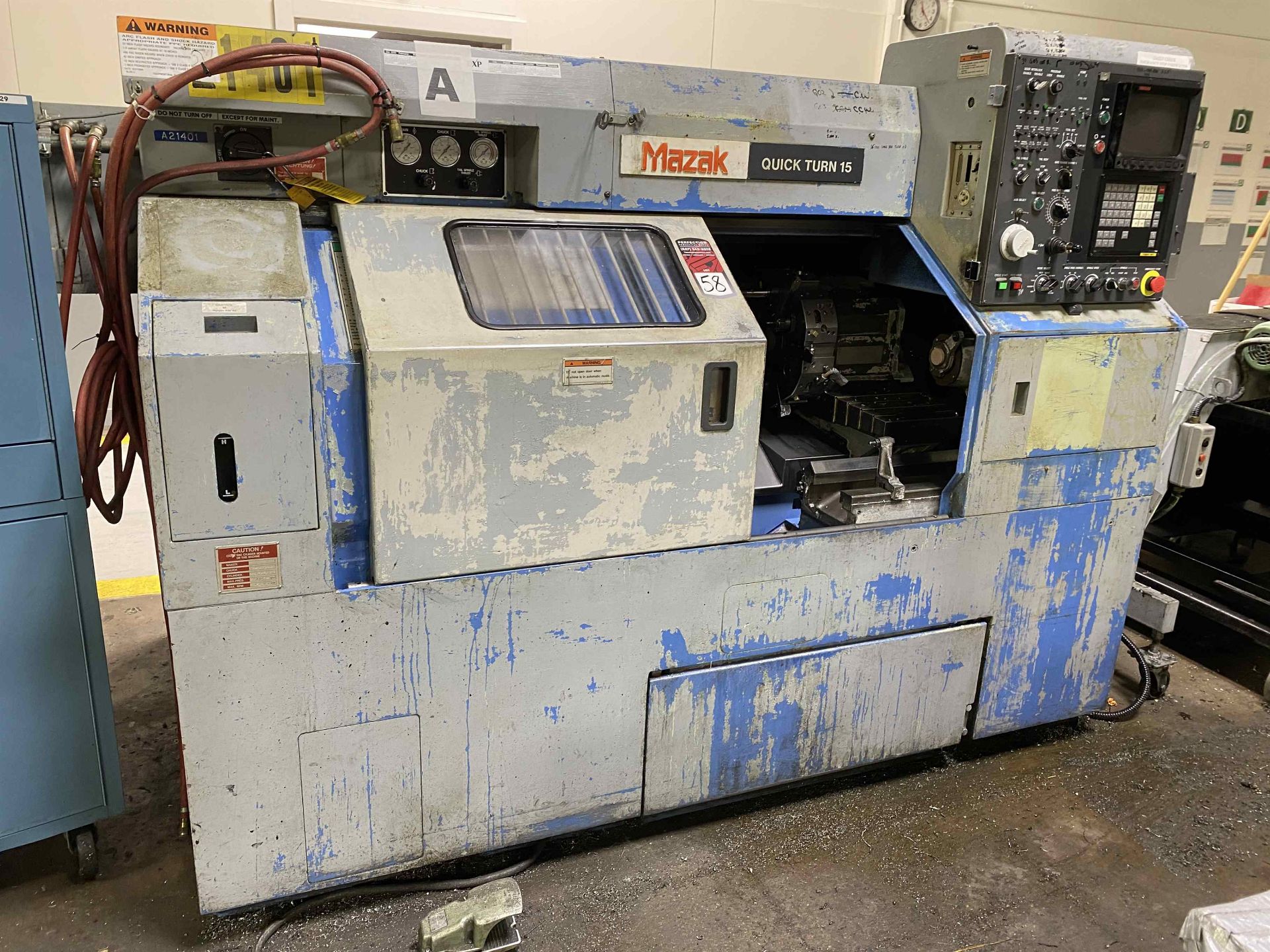 MAZAK QT15 Turning Center, s/n 77383, w/ FANUC 10T Control (NO TOOLING INCLUDED) - Image 2 of 6