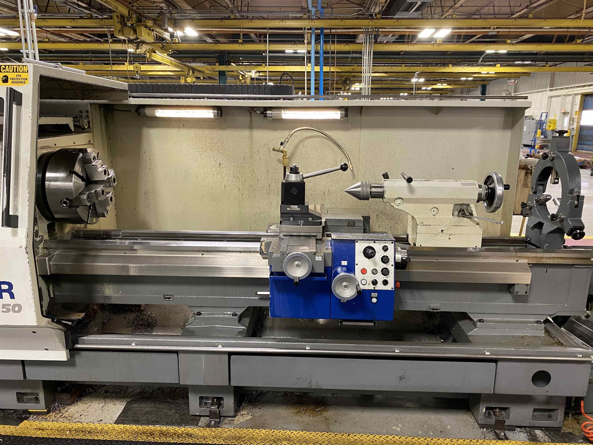 2012 WEILER E50 Cycle-Controlled Lathe, s/n HD02, w/ WEILER CONTROL, 16" 4 Jaw Chuck, 80" Centers - Image 9 of 10