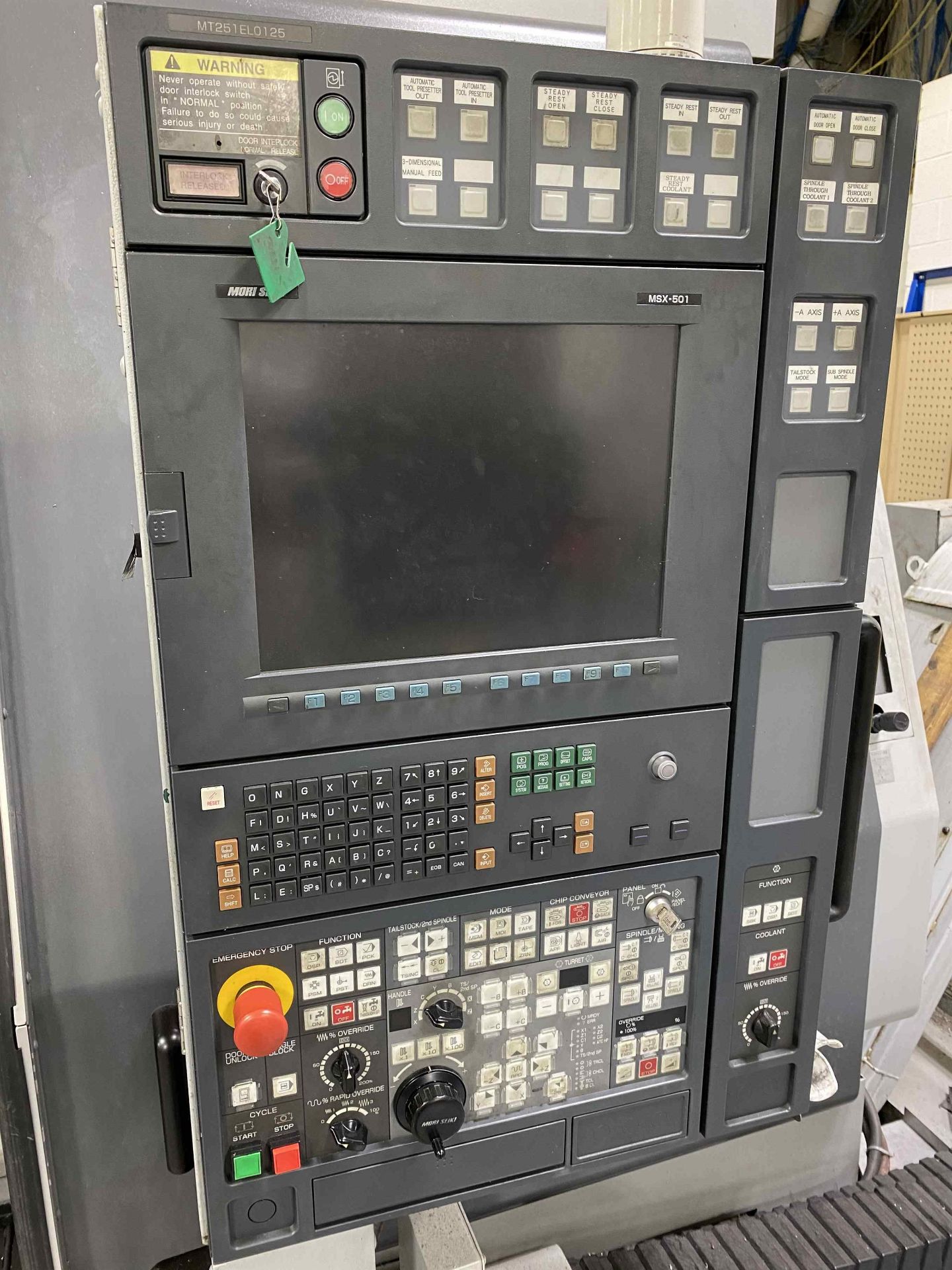 2006 MORI SEIKI MT2500S/1500 Turning/Milling Center, s/n MT251EL0125, w/ MSX-501 Control (NO TOOLING - Image 9 of 13
