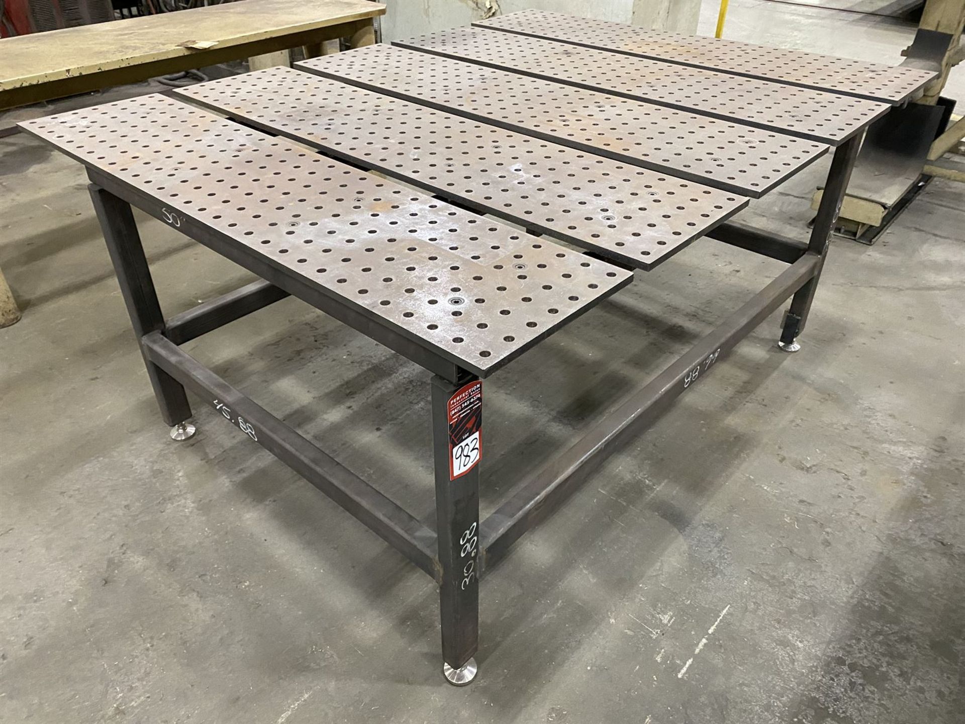 60" x 70" x 5/8" Steel Welding Table