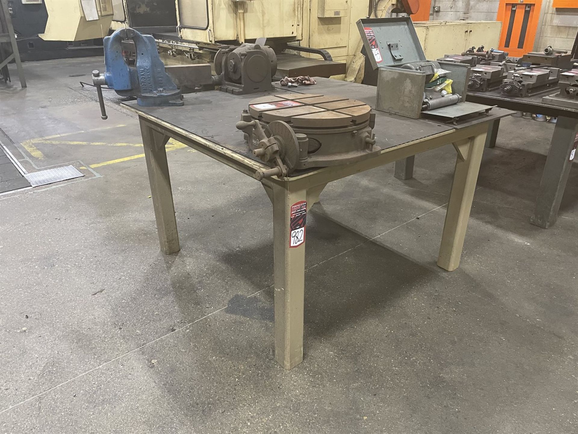 60" x 60" x 1/2" Steel Welding Table