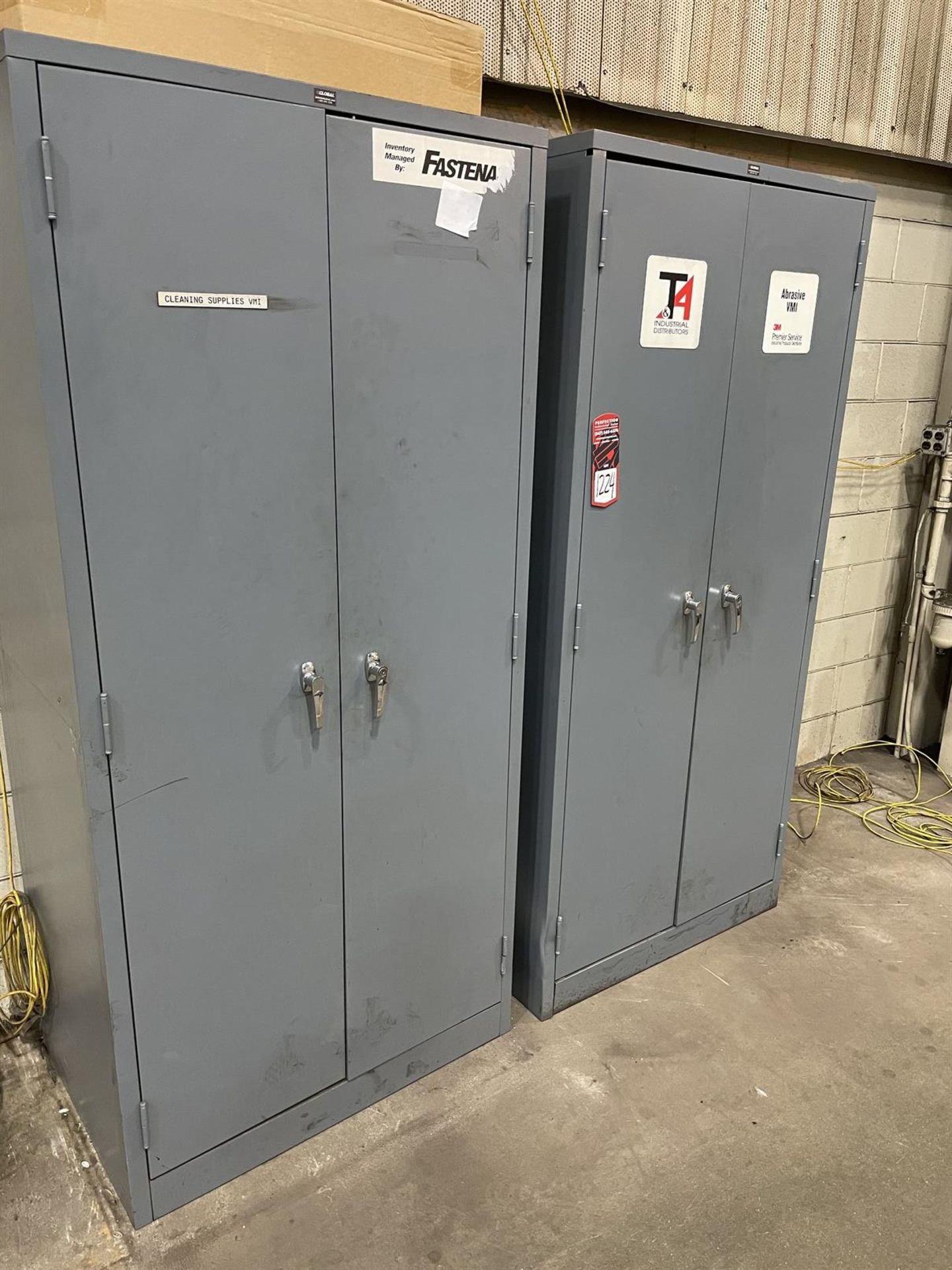 Lot of (2) 36" x 78" Storage Cabinets