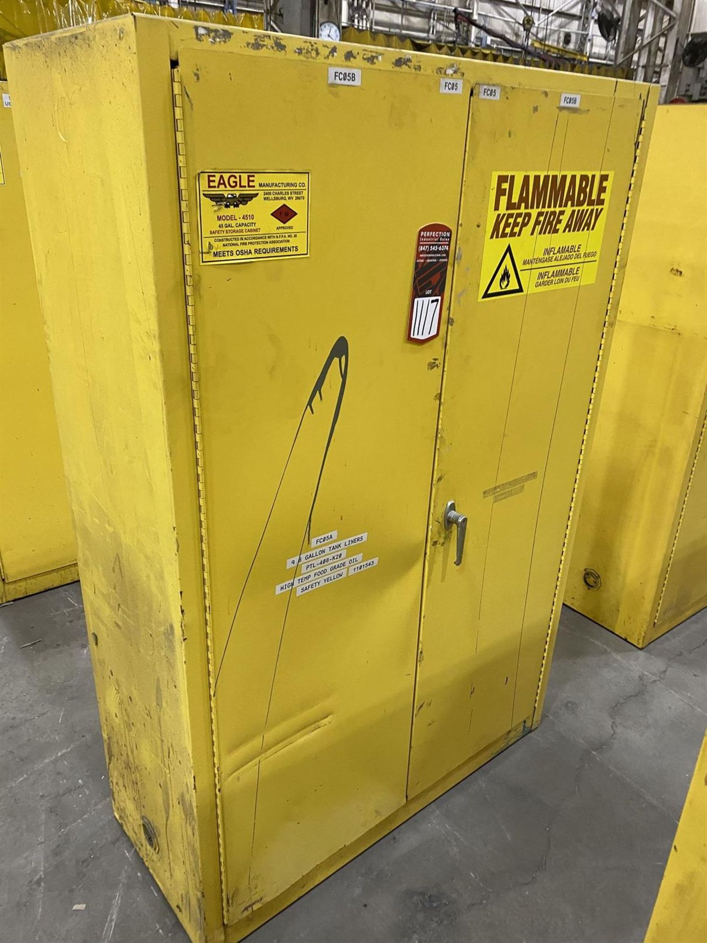 Eagle 4510 45 Gallon Capacity Flammable Cabinet