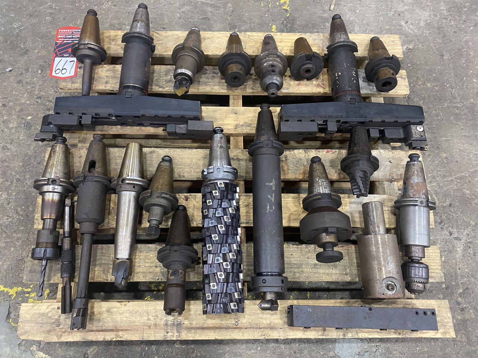 Pallet of Assorted Cat 50 Tool Holders