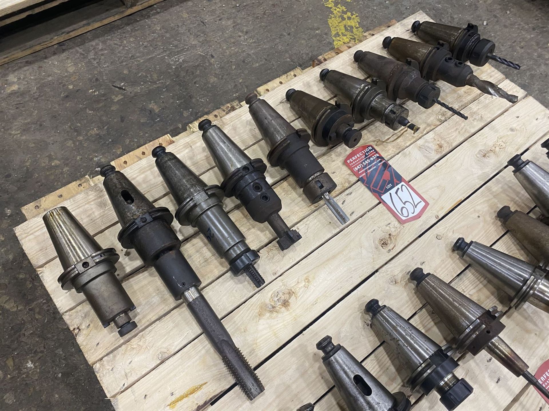 Lot of (10) Cat 50 Tool Holders