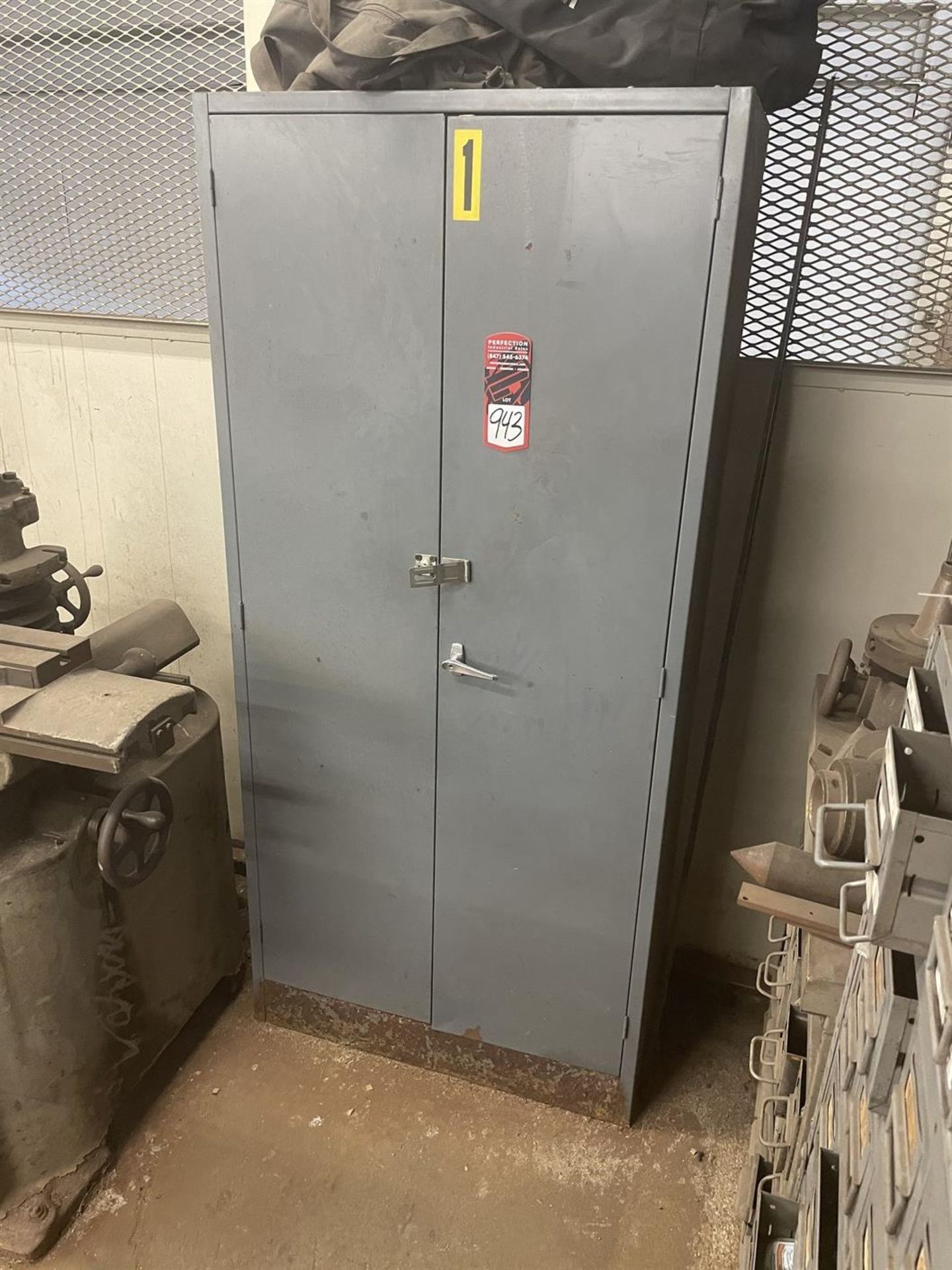 (2) Storage Cabinets w/ PPE Equipment and Steel Stock - Image 2 of 4