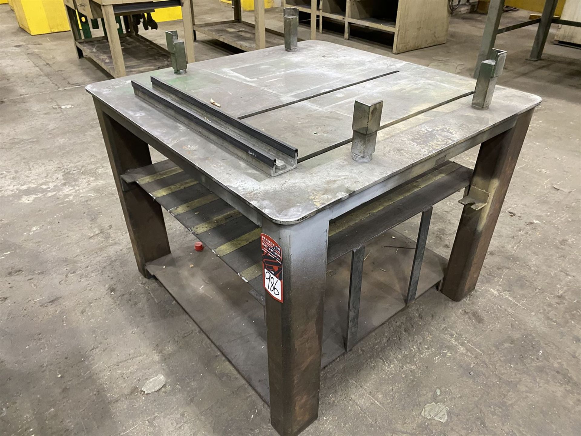 48" x 48" x 1/2" Steel Welding Table