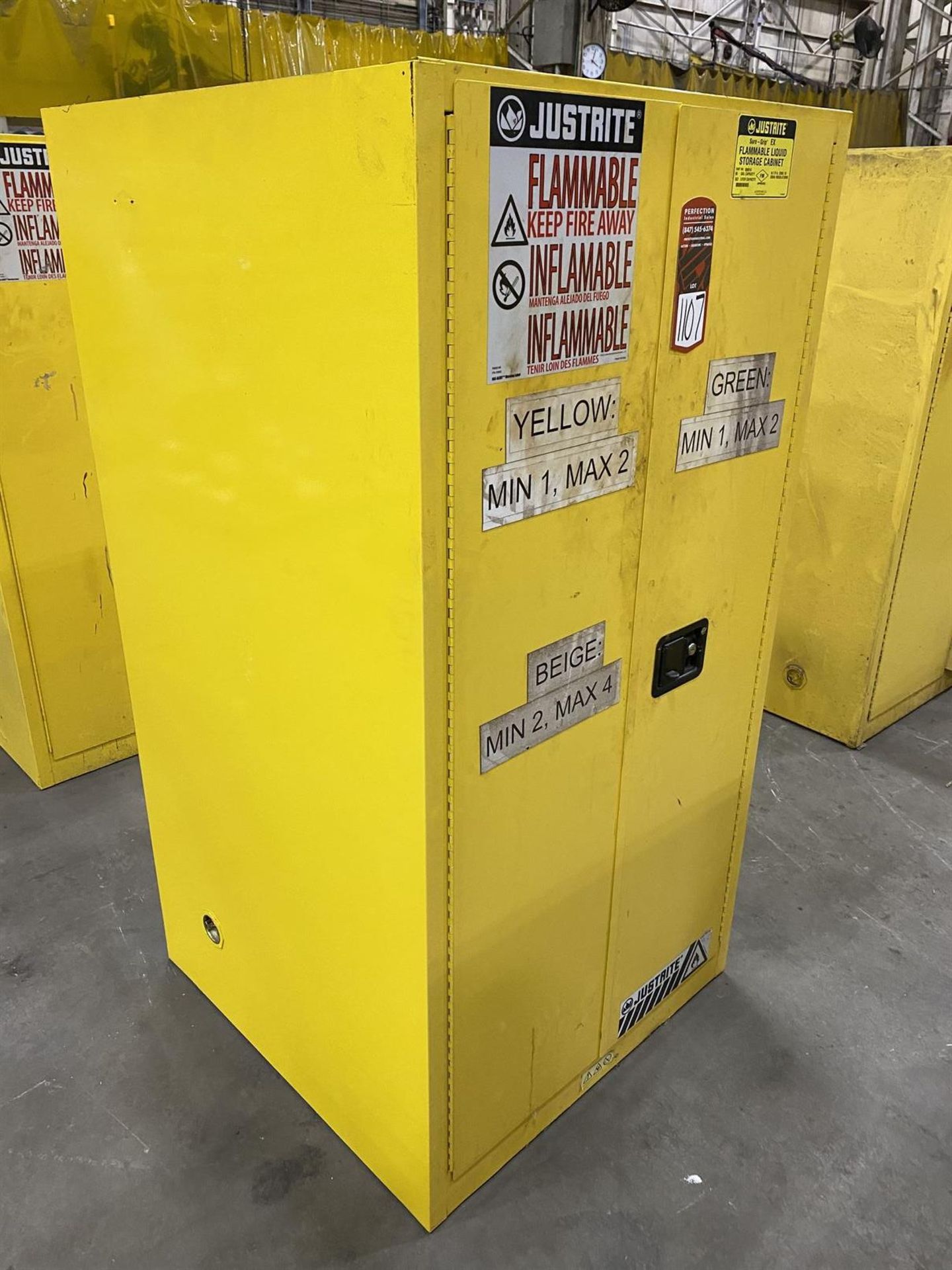 Justrite 896010 96 Gallon Capacity Flammable Cabinet