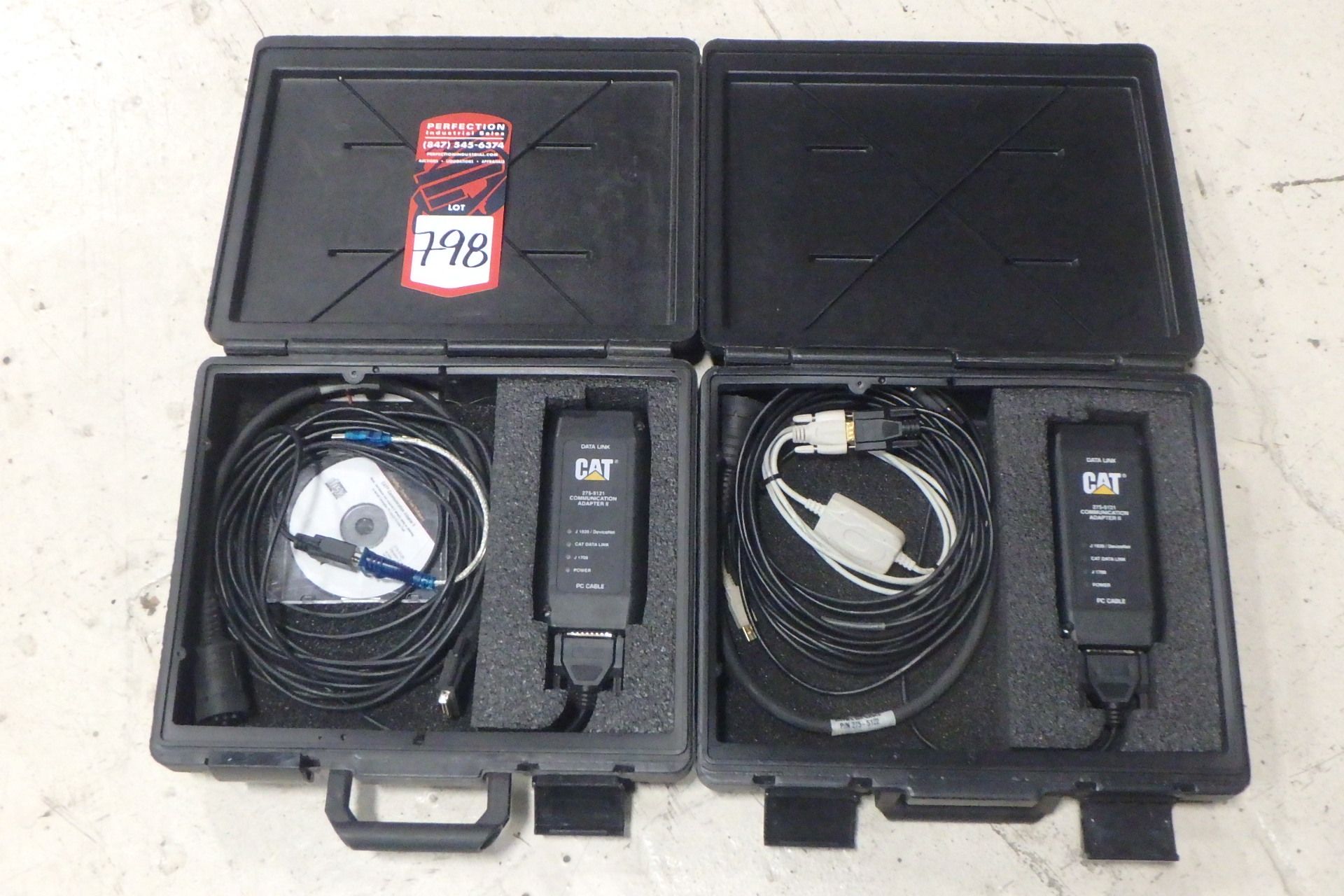 (2) CAT 275-5121 Communication Adapters II, w/ Cases