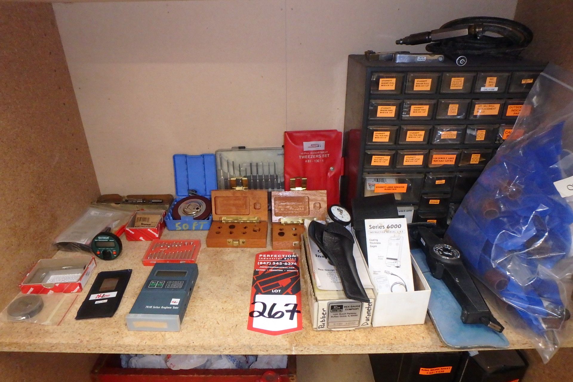 Lot Comprising Contents of Shelf Including ButNot Limited to: REX Durometer, DEFELSKO Coating