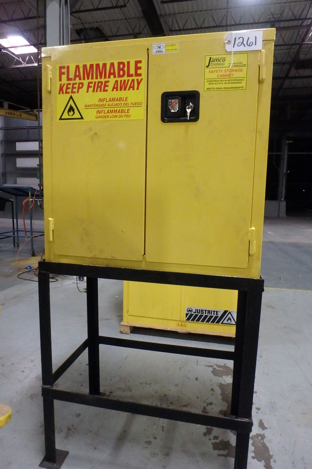 JAMCO 22 Gal. Capacity Flammable Storage Cabinet, w/ Stand