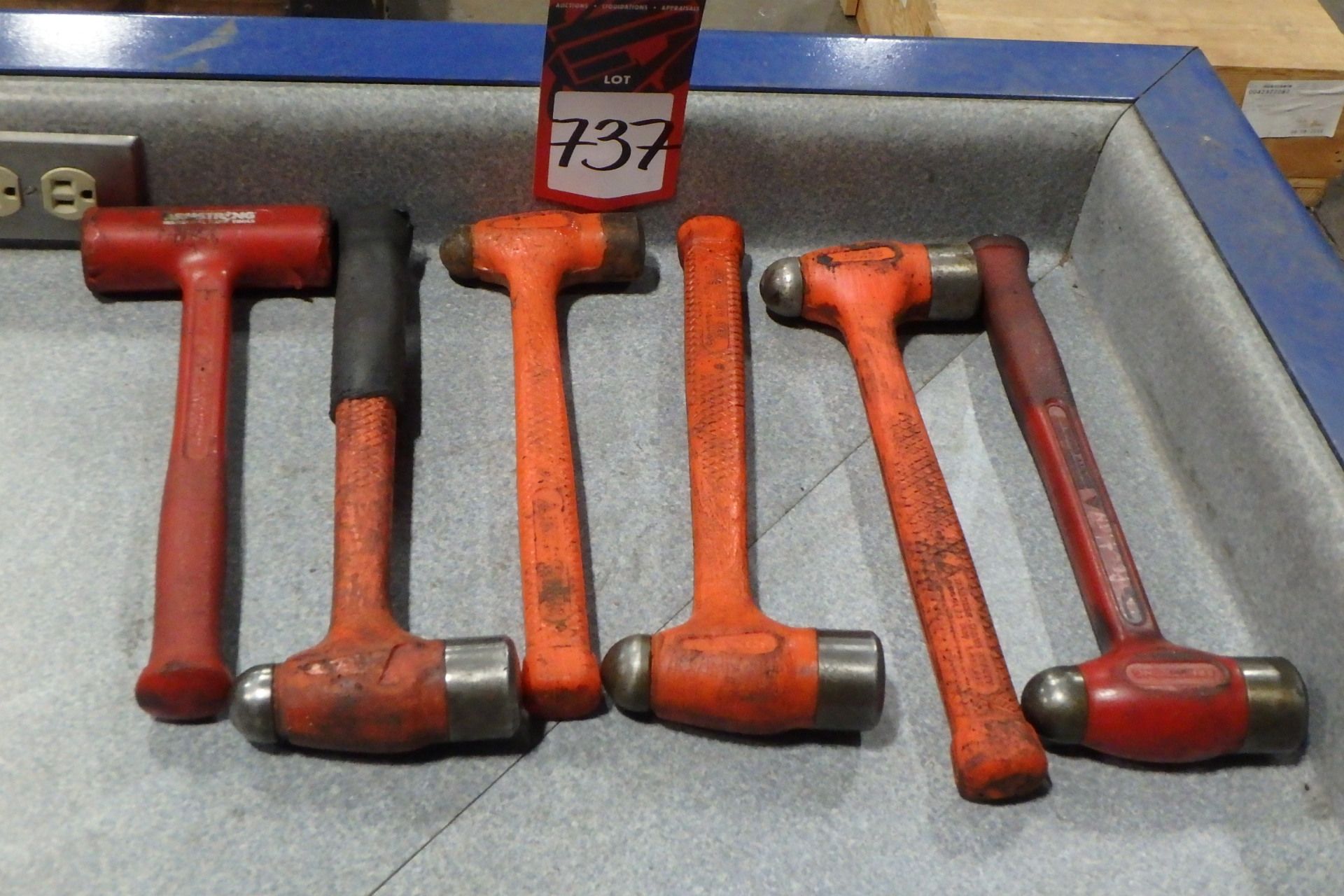 Lot Comprising (5) Ball Peen Hammers, (1) Dead Blow Hammer