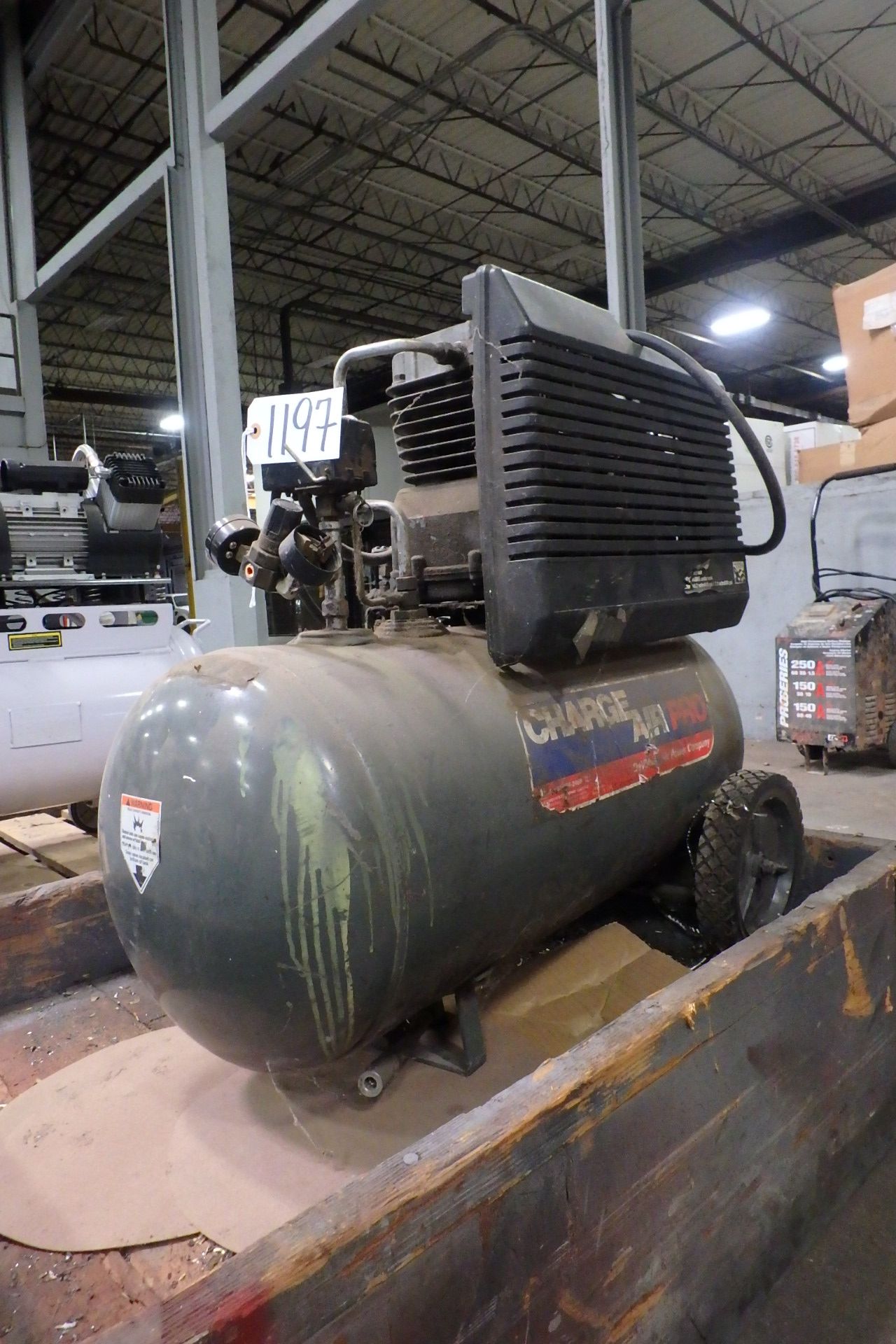 CHARGE AIR PRO Horizontal Air Compressor, (Please Inspect)