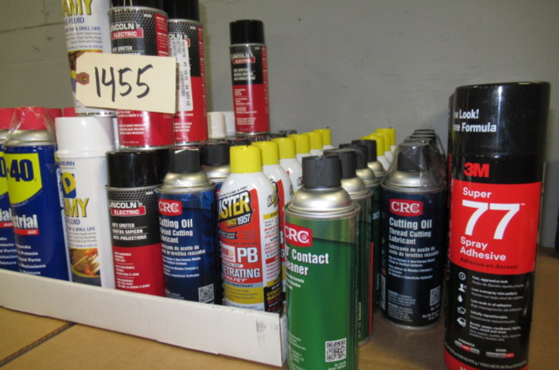 Lot Of Assorted Spray Cans Of WD40, Cutting Fluid, Thread Cutting Lubricant, PB Blaster, CRC Contact - Image 3 of 3