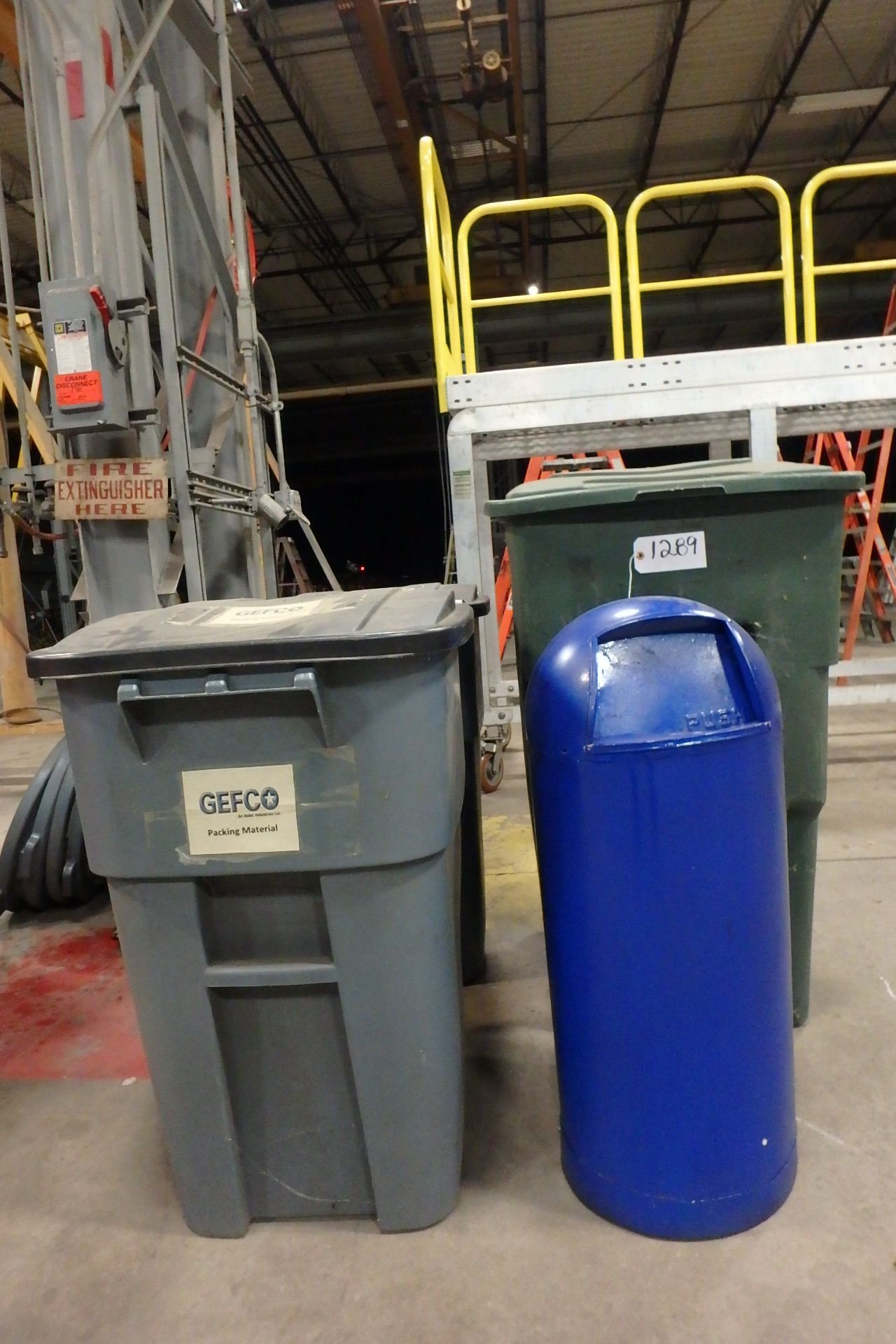 Lot Comprising (4) Waste Receptacles