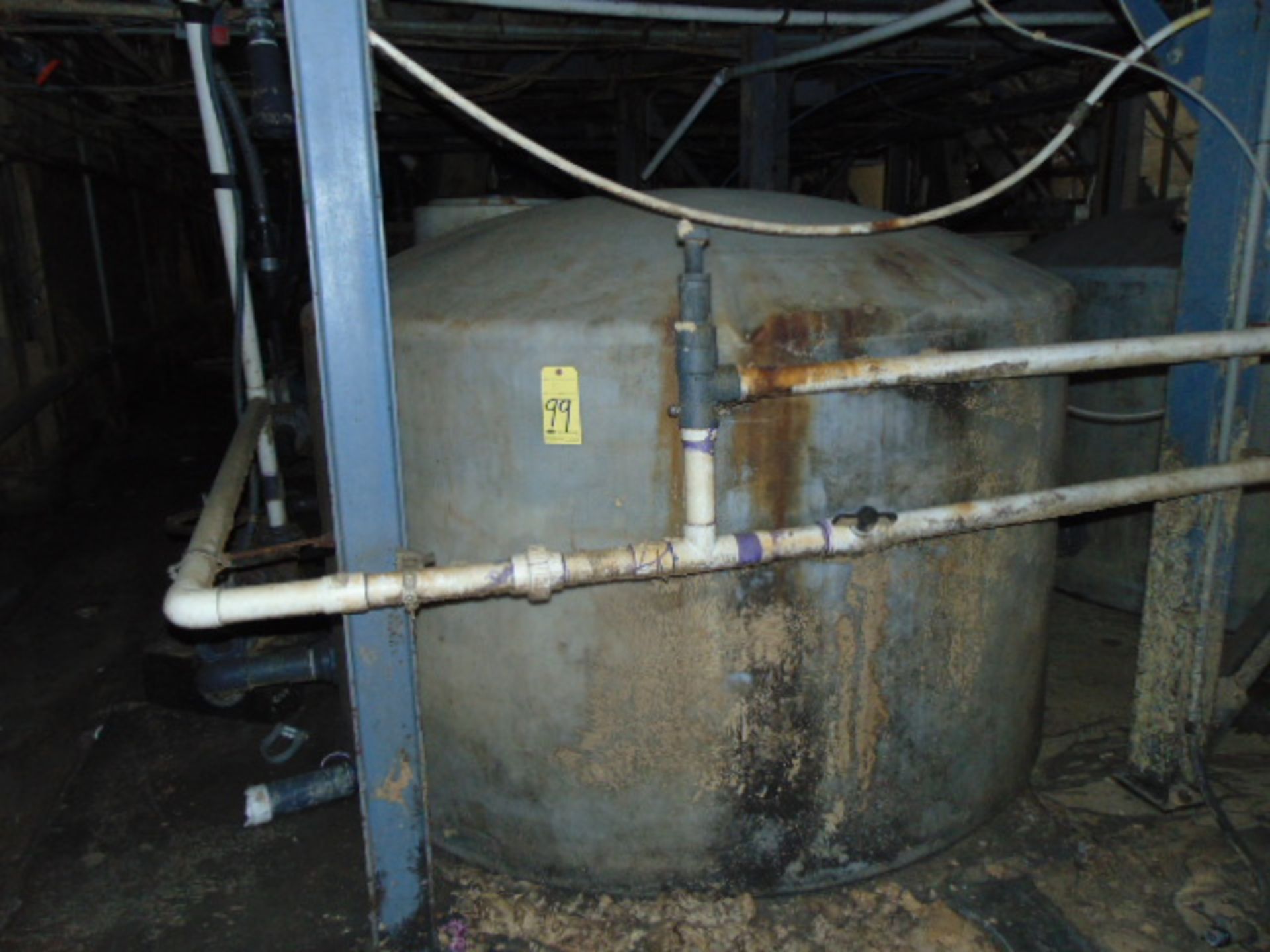 LOT OF ROUND POLYURETHANE TANKS (2), 1,200 gal. cap. - Image 2 of 2