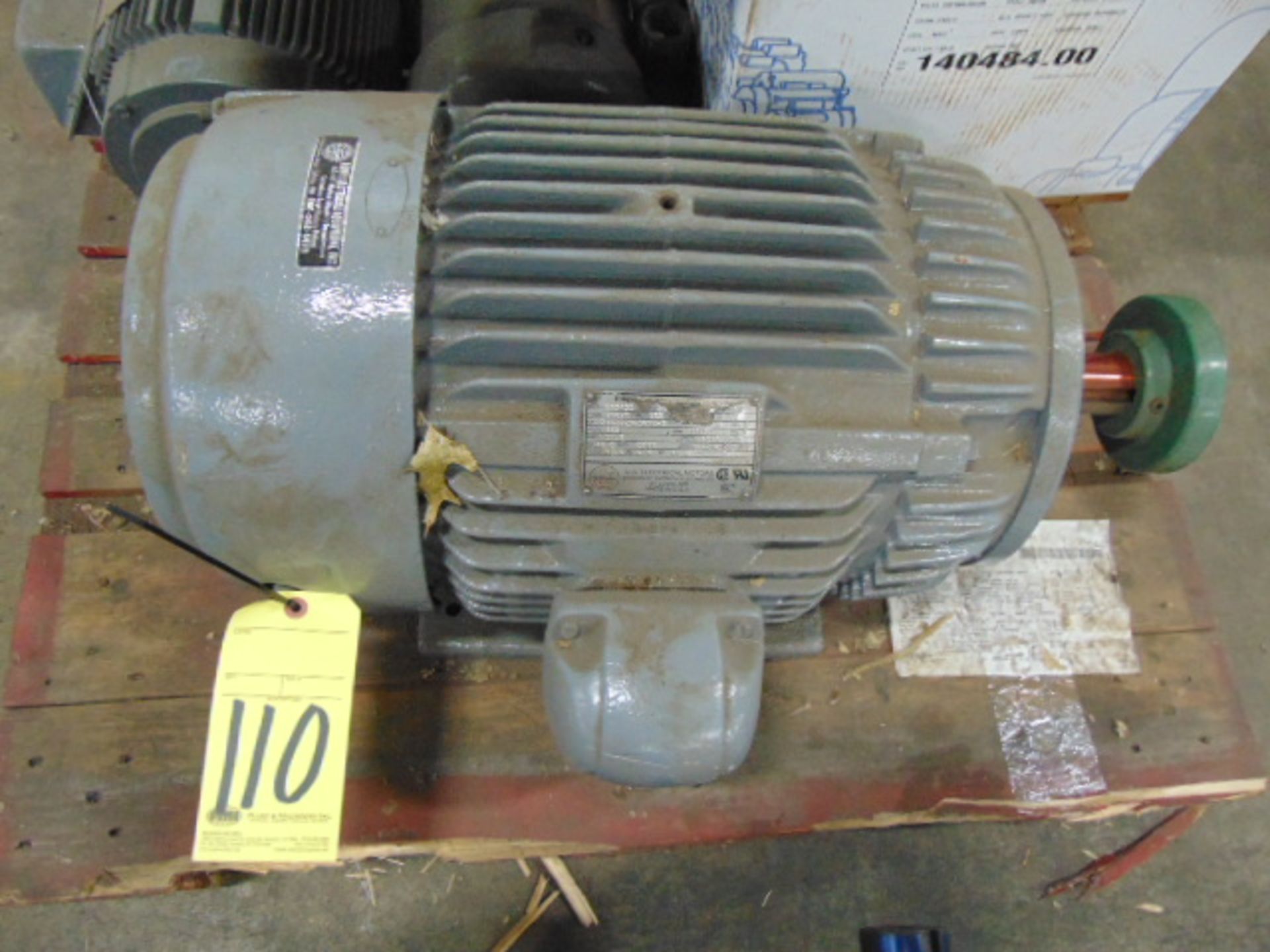 ELECTRIC MOTOR, US ELECTRICAL MOTORS, 20 HP., 460 V.