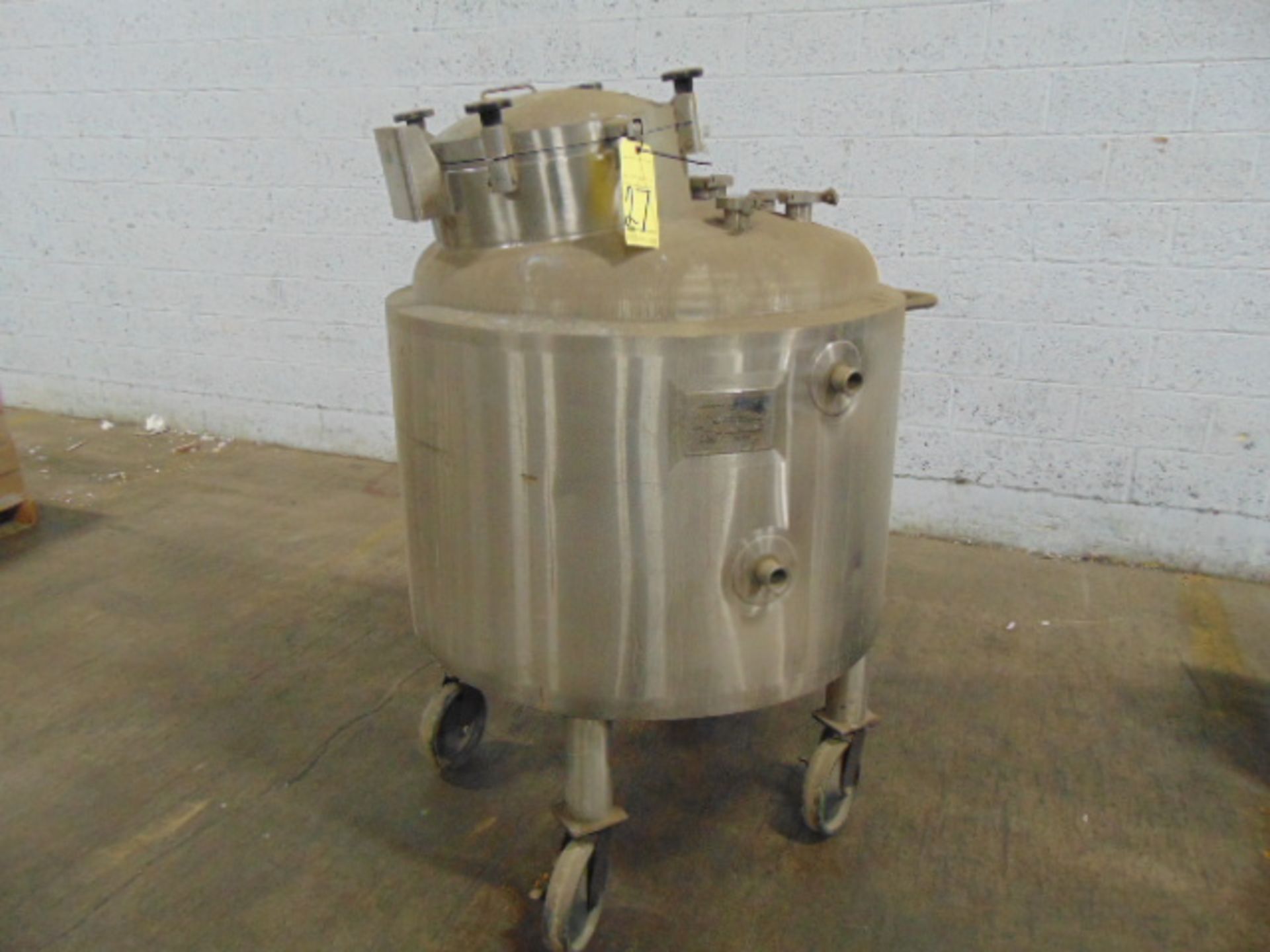 STAINLESS STEEL JACKETED, PRESSURE VESSEL, JV NORTHWEST, new 2001, 81 PSI INT. pressure @ 100 deg.