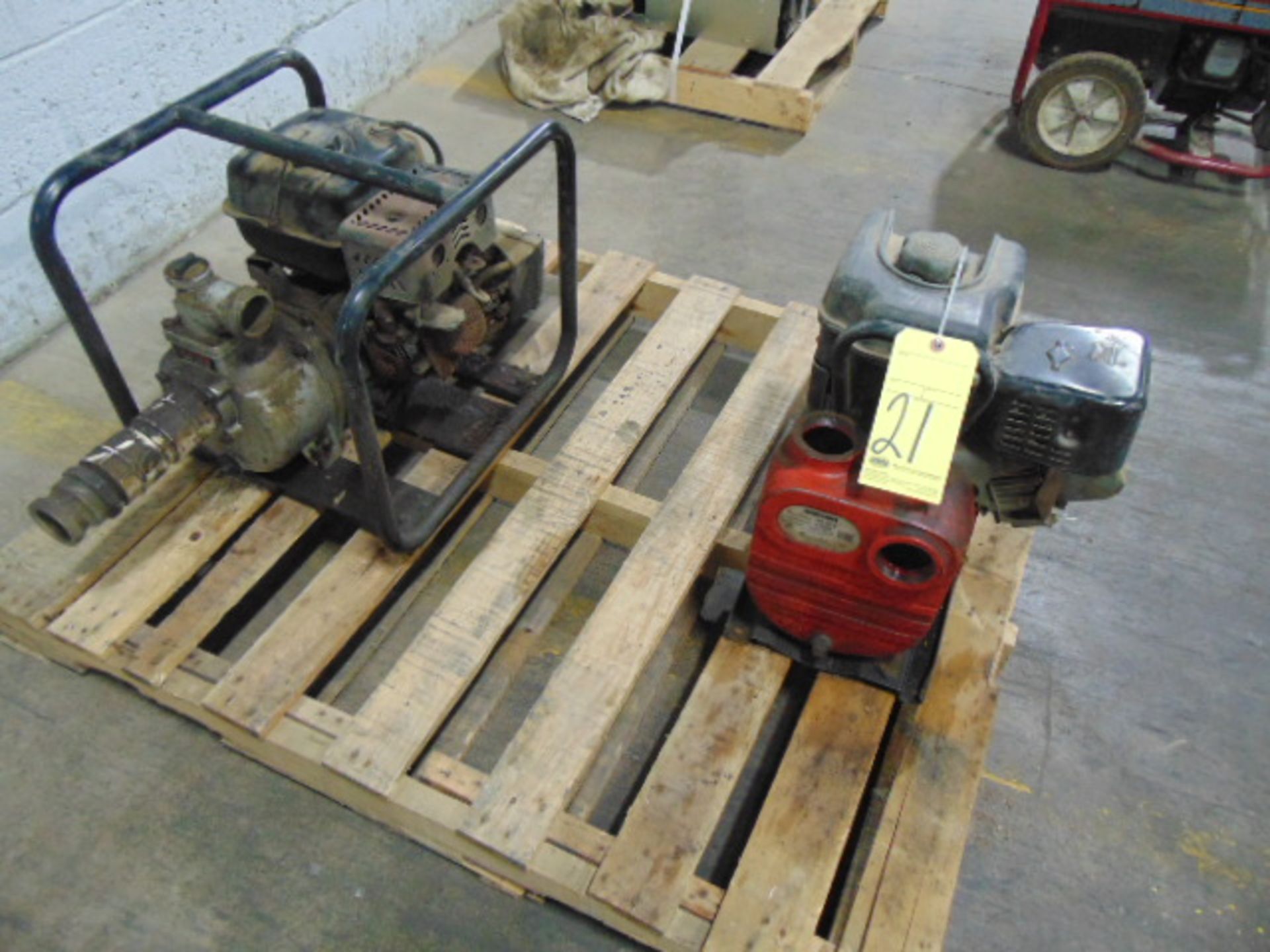LOT OF PUMPS (2), gas pwrd., assorted