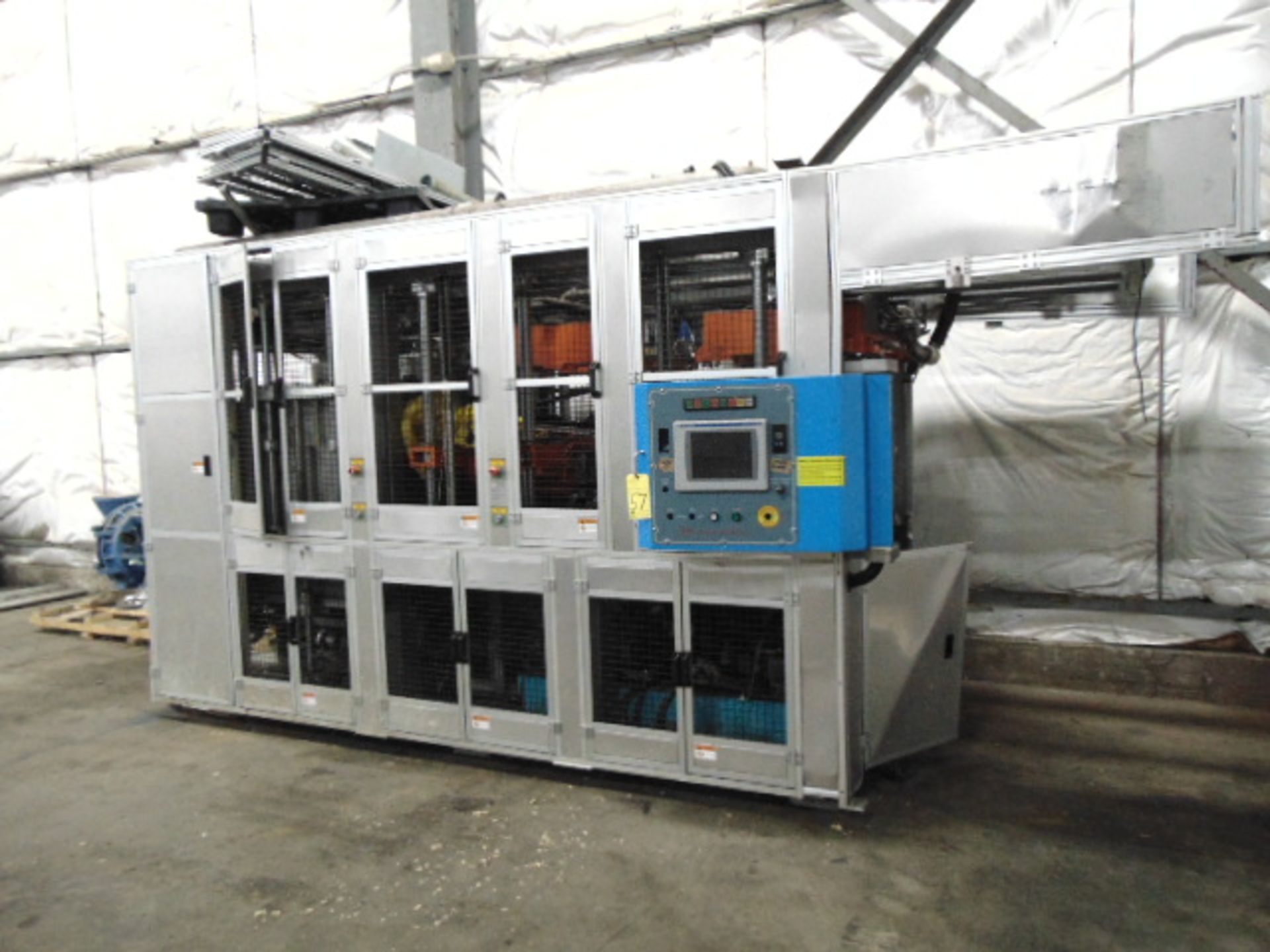 THERMOFORMING MACHINE, TAIWAN PULP MOLDING MDL. TPM-850, mfg. 5/2015, 850mm x 750mm x 100mm