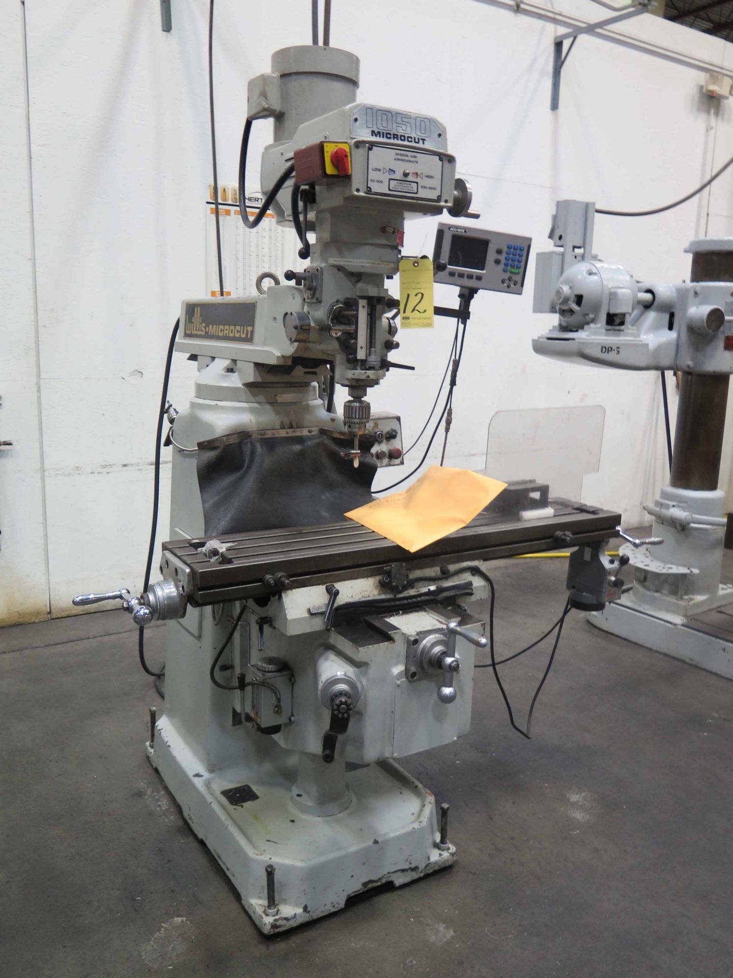 VERTICAL TURRET MILL, WILLIS MICROCUT MDL. 1050, 10” x 50” tbl., 3 HP head, 440/220 v., long. pwr.