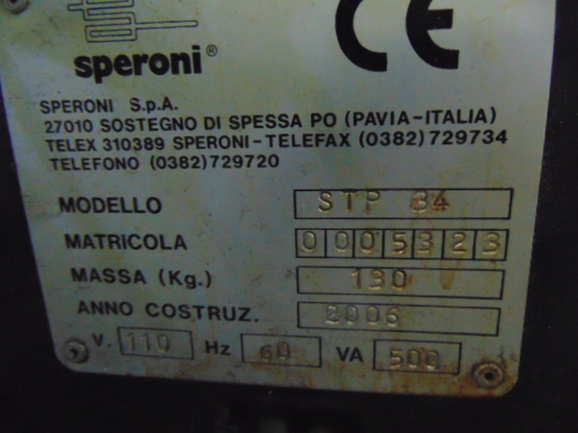 TOOL PRESETTER, SPERONI MDL. STP34, new 2006, Label Writer printer & computer system, S/N 0005323 - Image 3 of 3