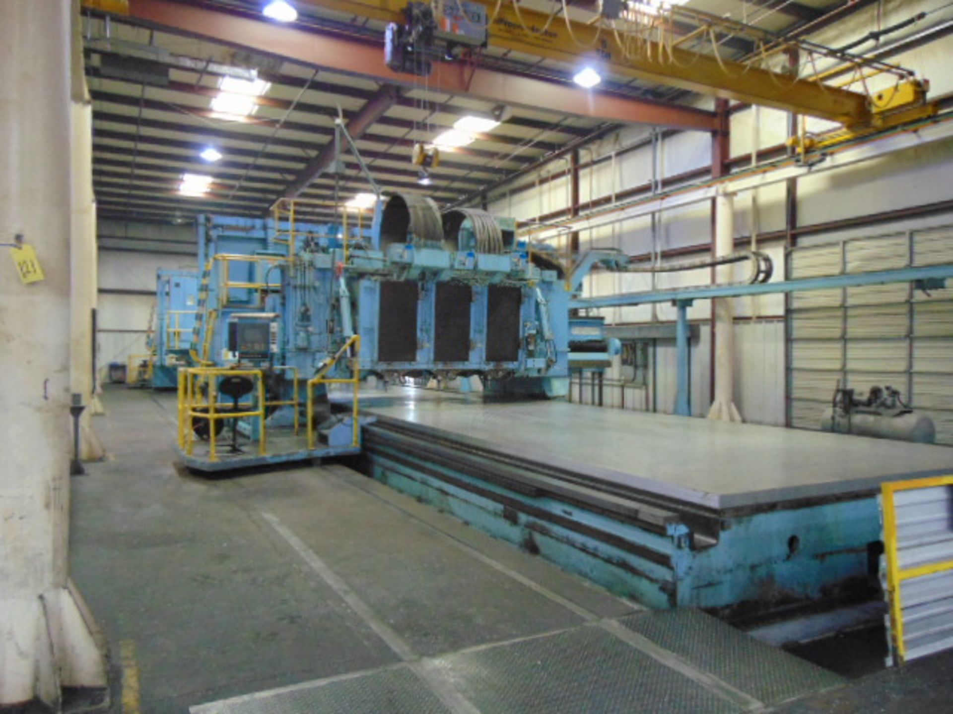 5-AXIS TRAVELING GANTRY PROFILER, CINCINNATI 6-SPINDLE TWIN GANTRY, Siemens Acramatic 2100 CNC