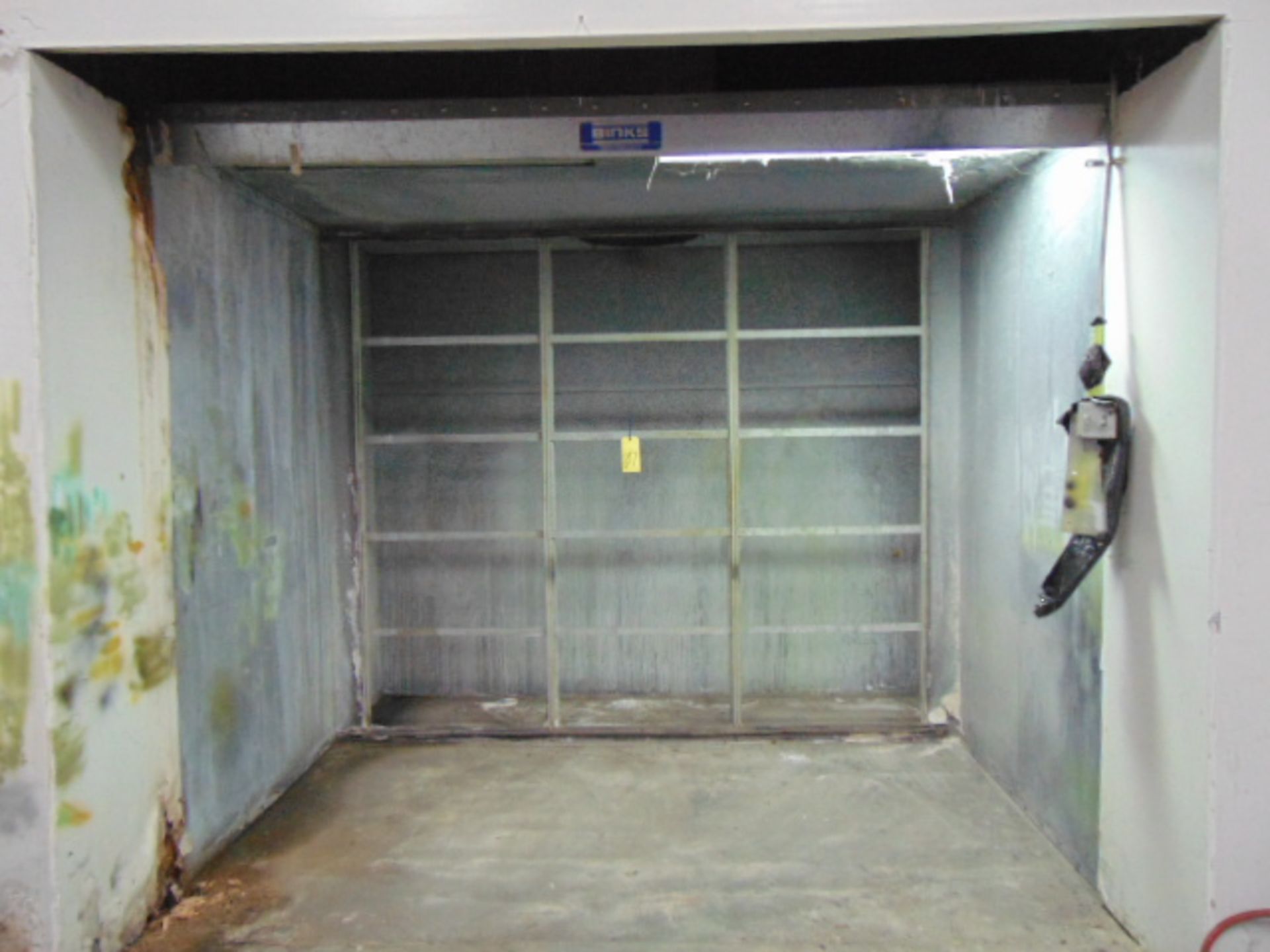 SPRAY BOOTH, BINKS, 115" W. x 60" dp. X 96" ht.