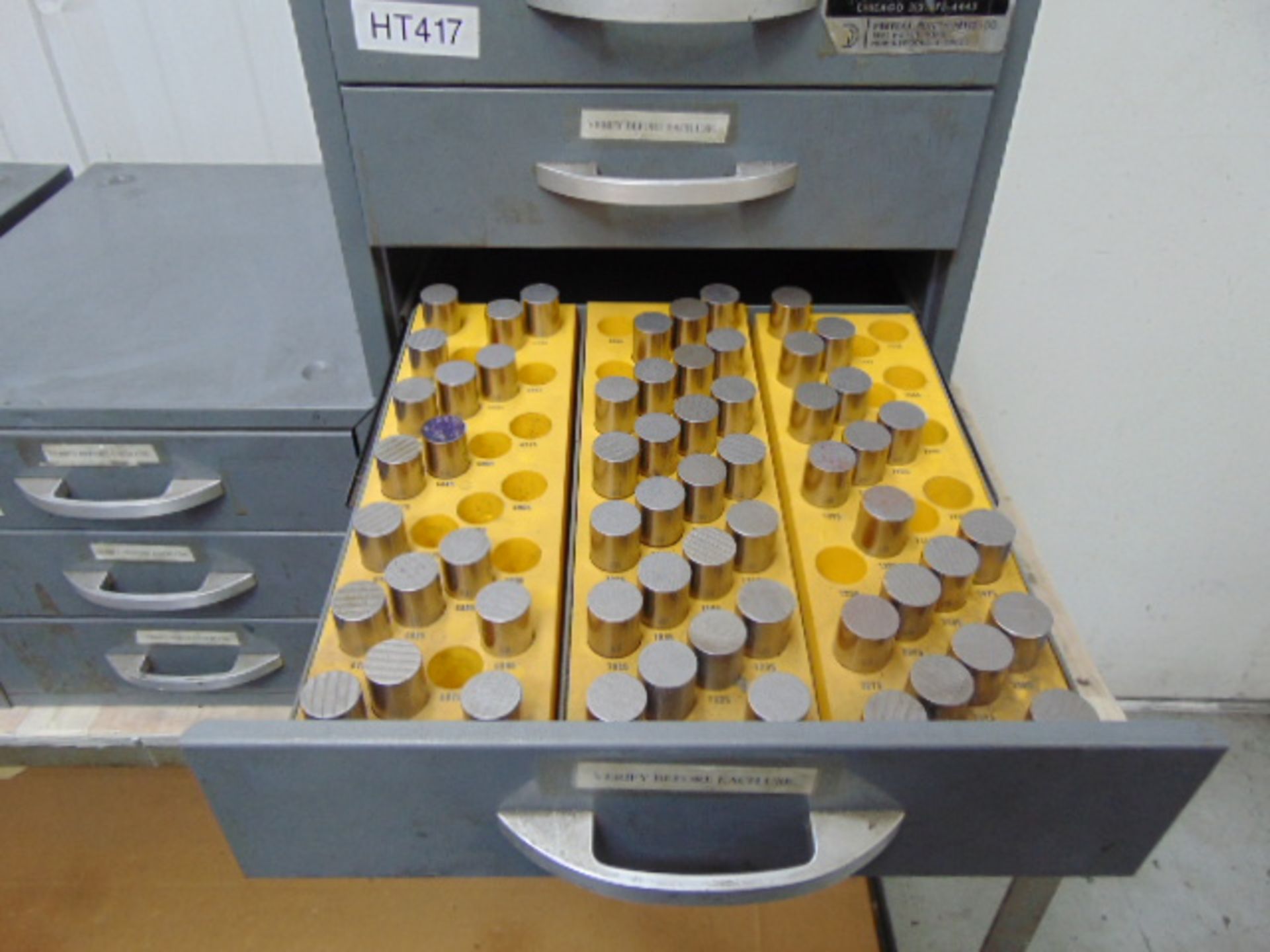 LOT CONSISTING OF: pin gauges & drill bushings, assorted (in five cabinets) - Image 5 of 13