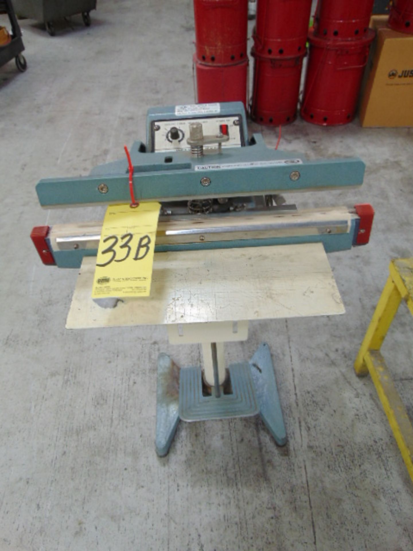 IMPULSE FOOT SEALER, AMERICAN INTERNATIONAL MDL. AIE-450FI, S/N 86450483