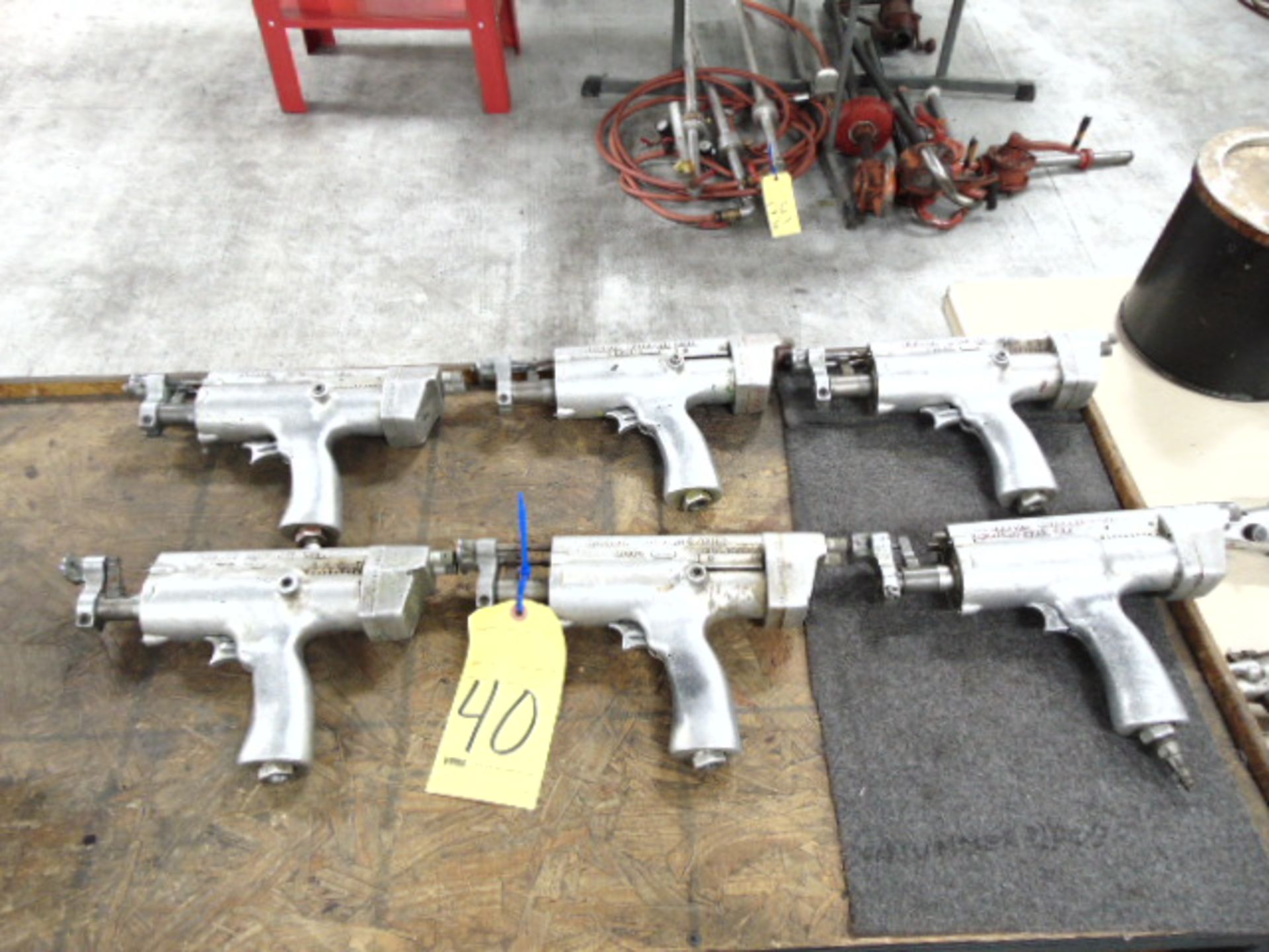 LOT OF PNEUMATIC NUTPLATE DRILLS, WINSLOW (6)