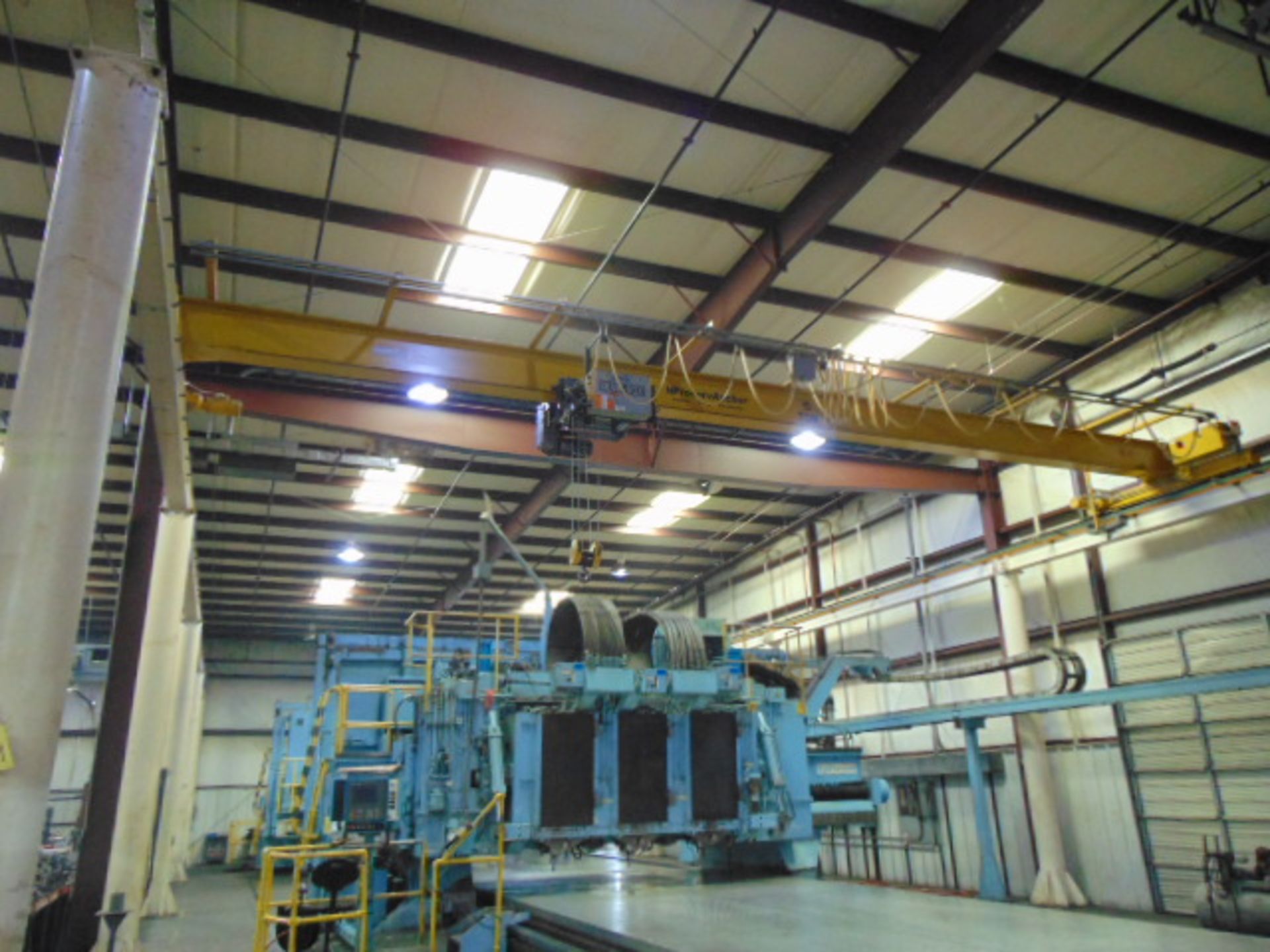 FREE STANDING BRIDGE CRANE SYSTEM, PROSERV ANCHOR 5 T. X 39’-6” SPAN, 103’ overall runway length,