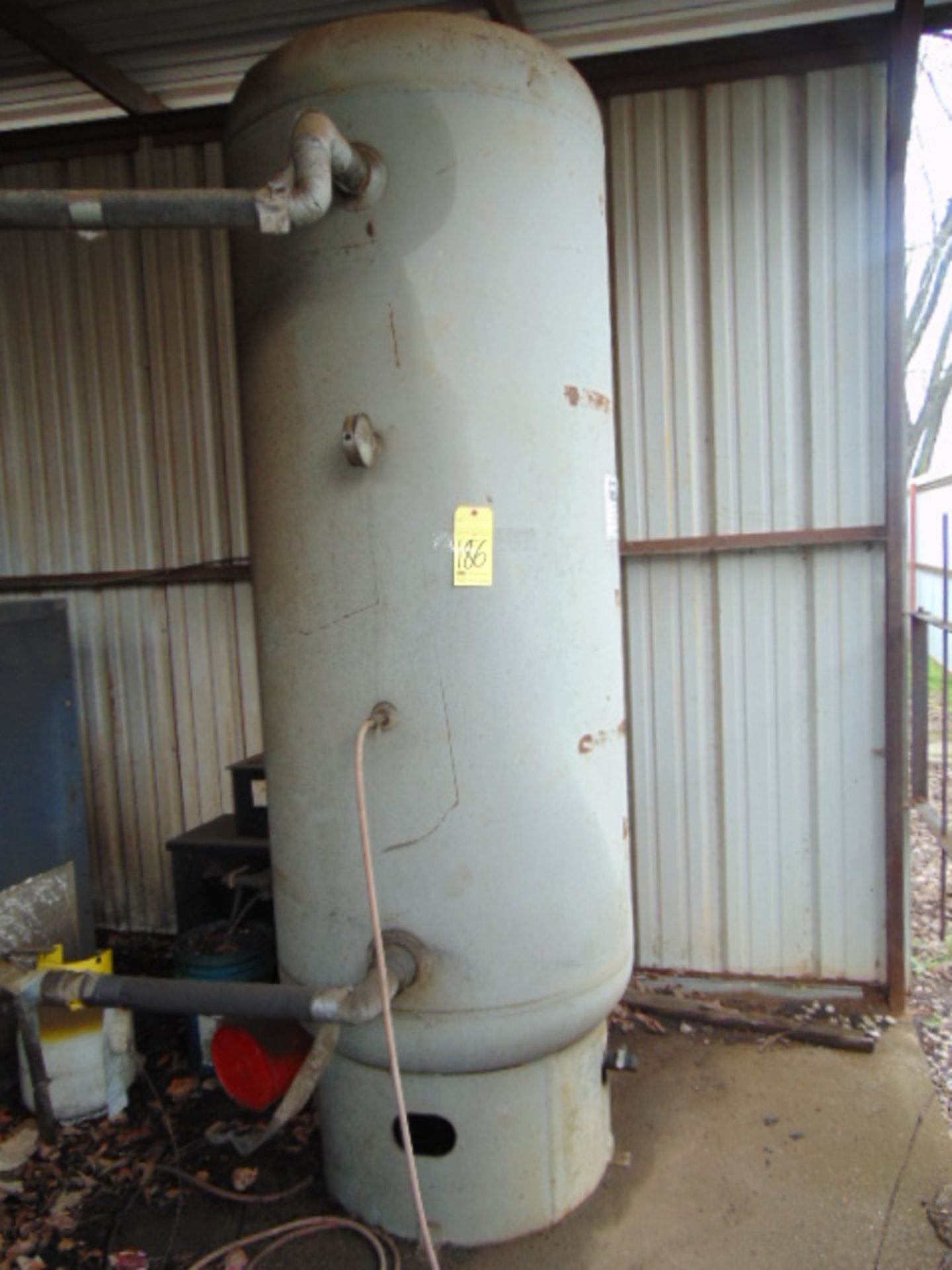 VERTICAL AIR RECEIVING TANK (Note: behind south building)