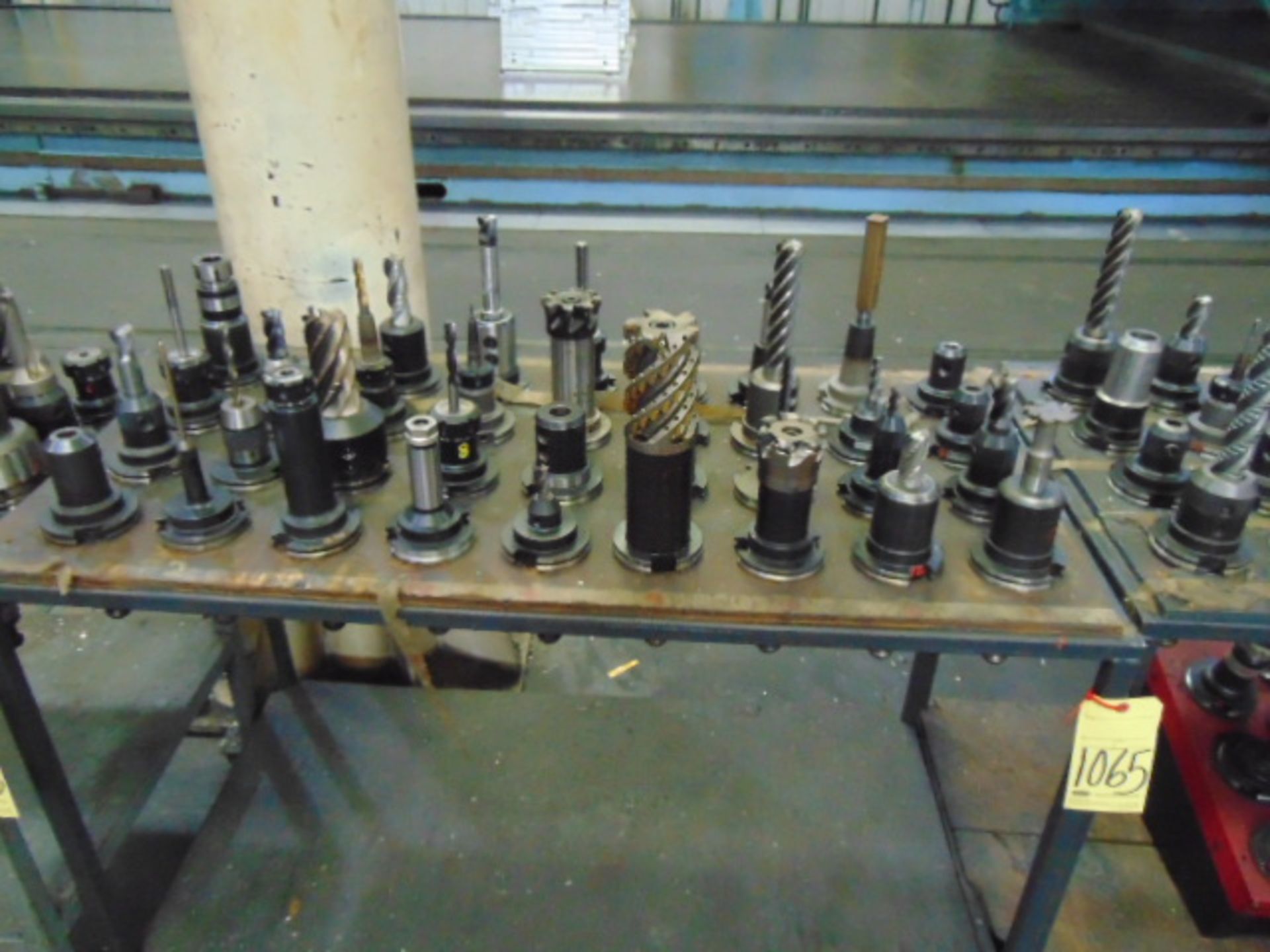 LOT OF CAT-50 TAPER TOOL HOLDERS (Approx. 36), w/cart