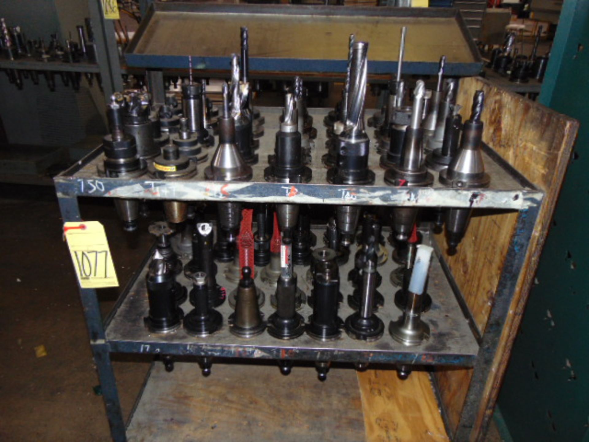 LOT OF CAT-50 TAPER TOOL HOLDERS (Approx. 70), w/cart