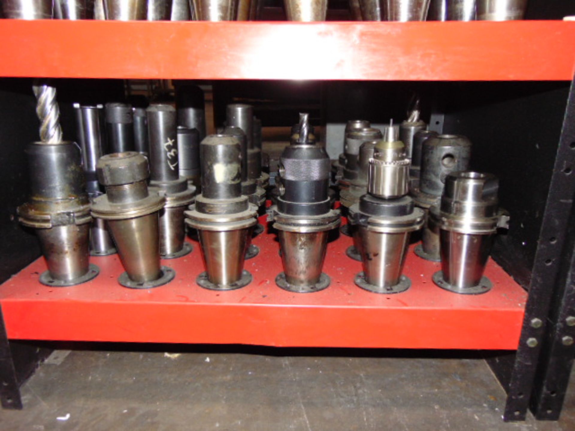 LOT OF CAT-50 TAPER TOOL HOLDERS (Approx. 144), w/stand - Image 6 of 6